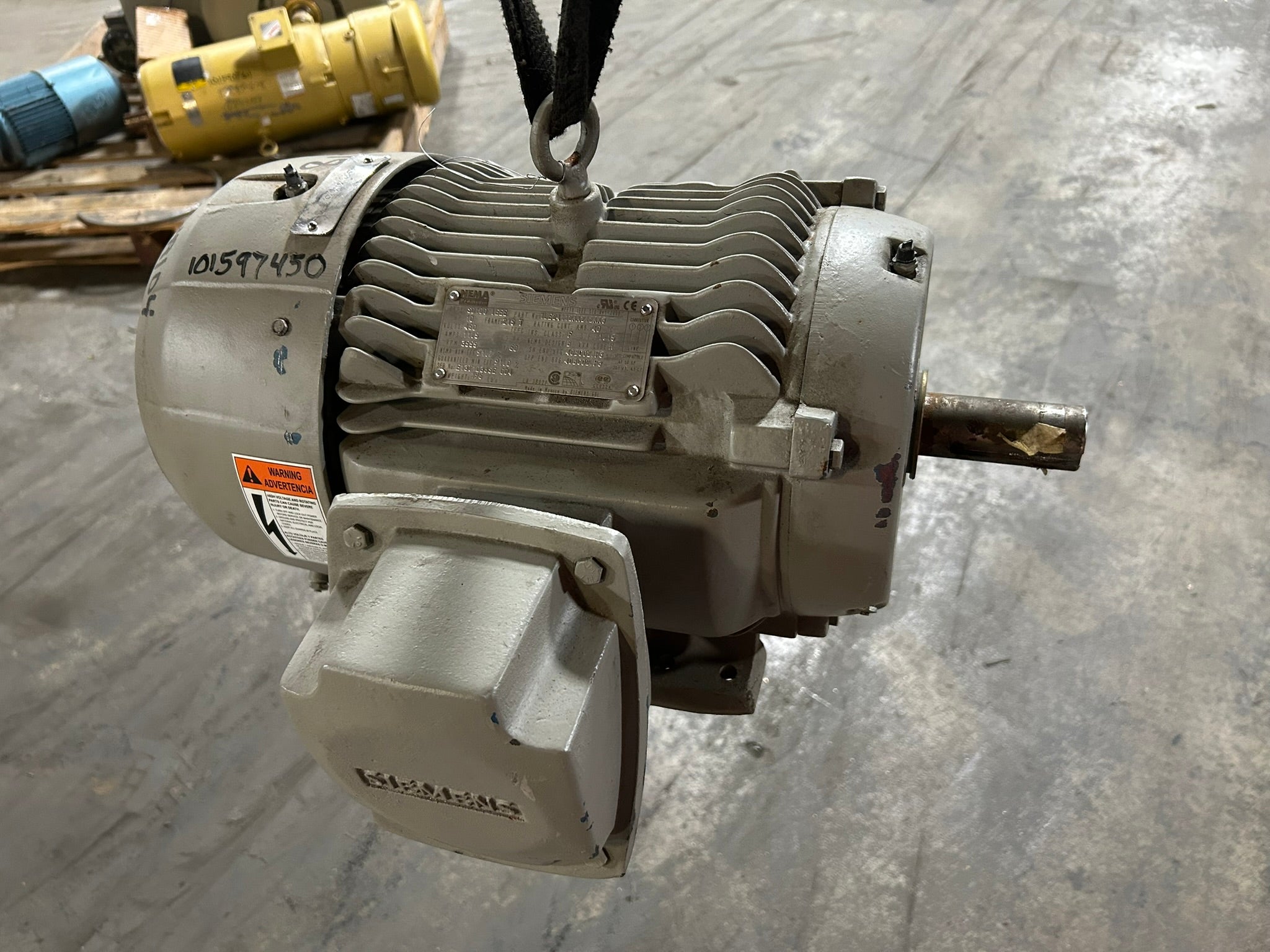 Siemens 1LE24112AA212AA3 AC Electric Motor 10 HP 3 PH 3555 RPM