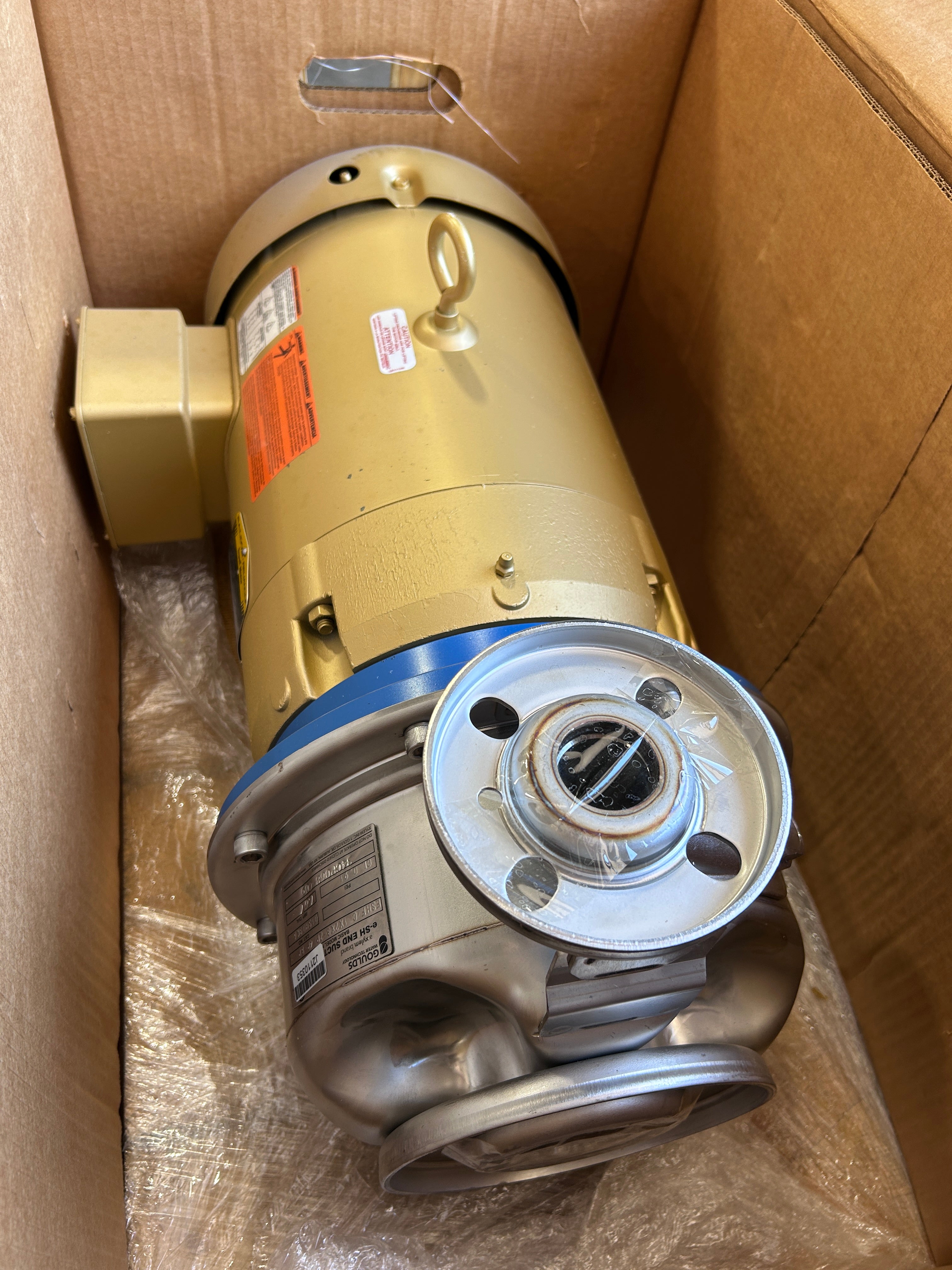 Goulds e-SH 1x2x8-2P Centrifugal End Suction Pump Baldor EJMM3711T 10HP 3PH New