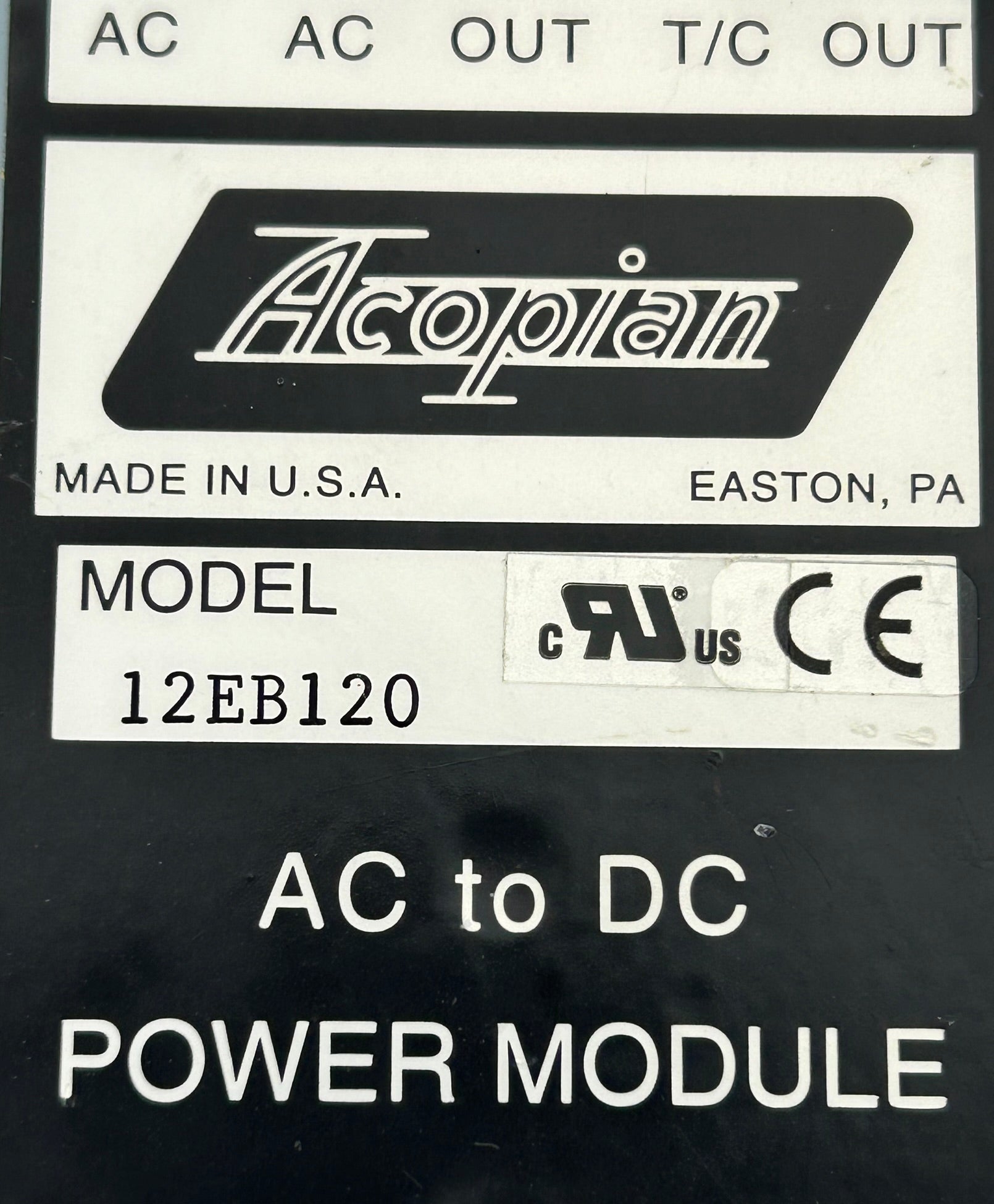 Acopian 12EB120 AC to DC Power Module