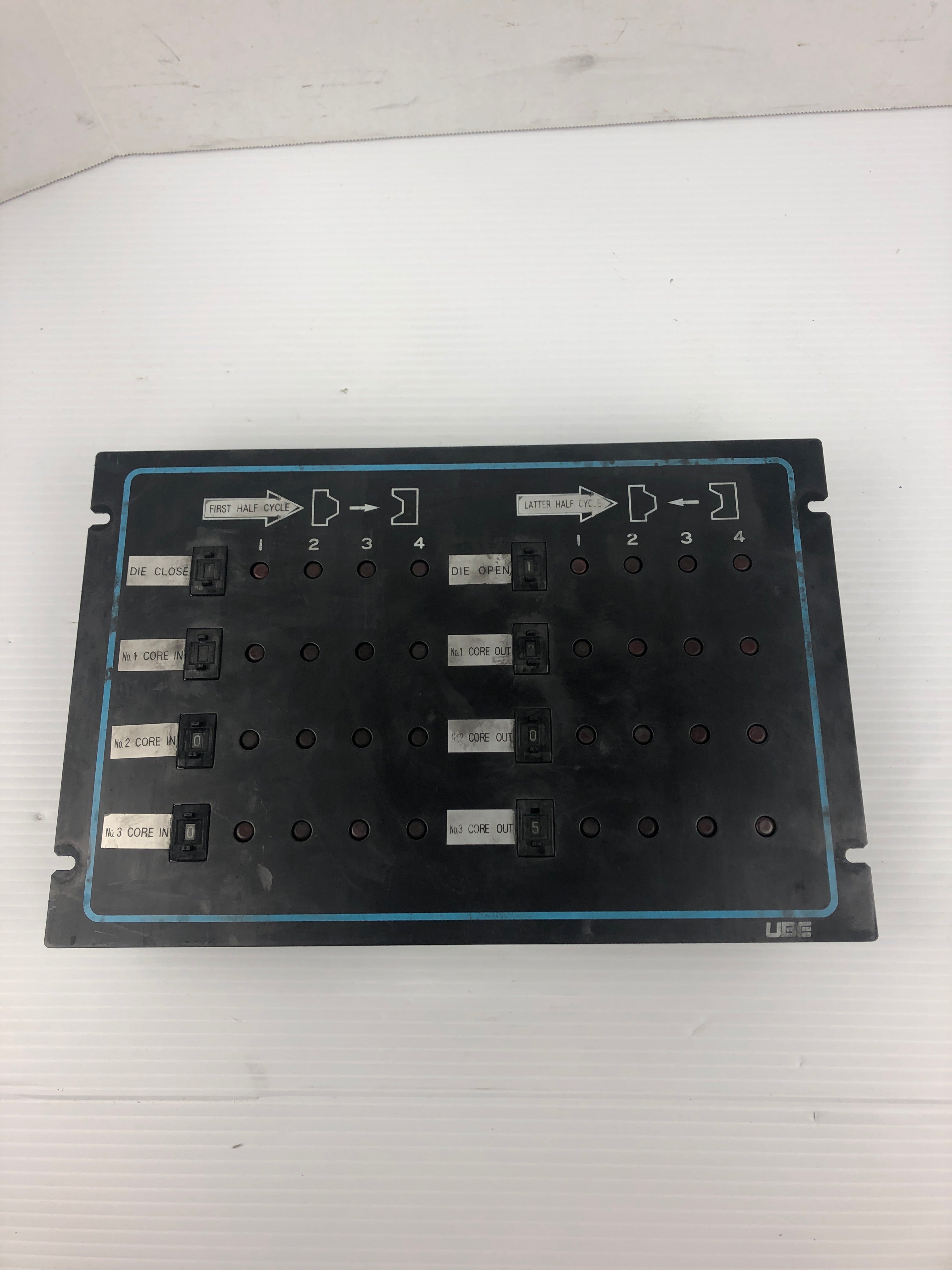 UBE 1044-280 Control Panel Cycle Select 1995-05-08