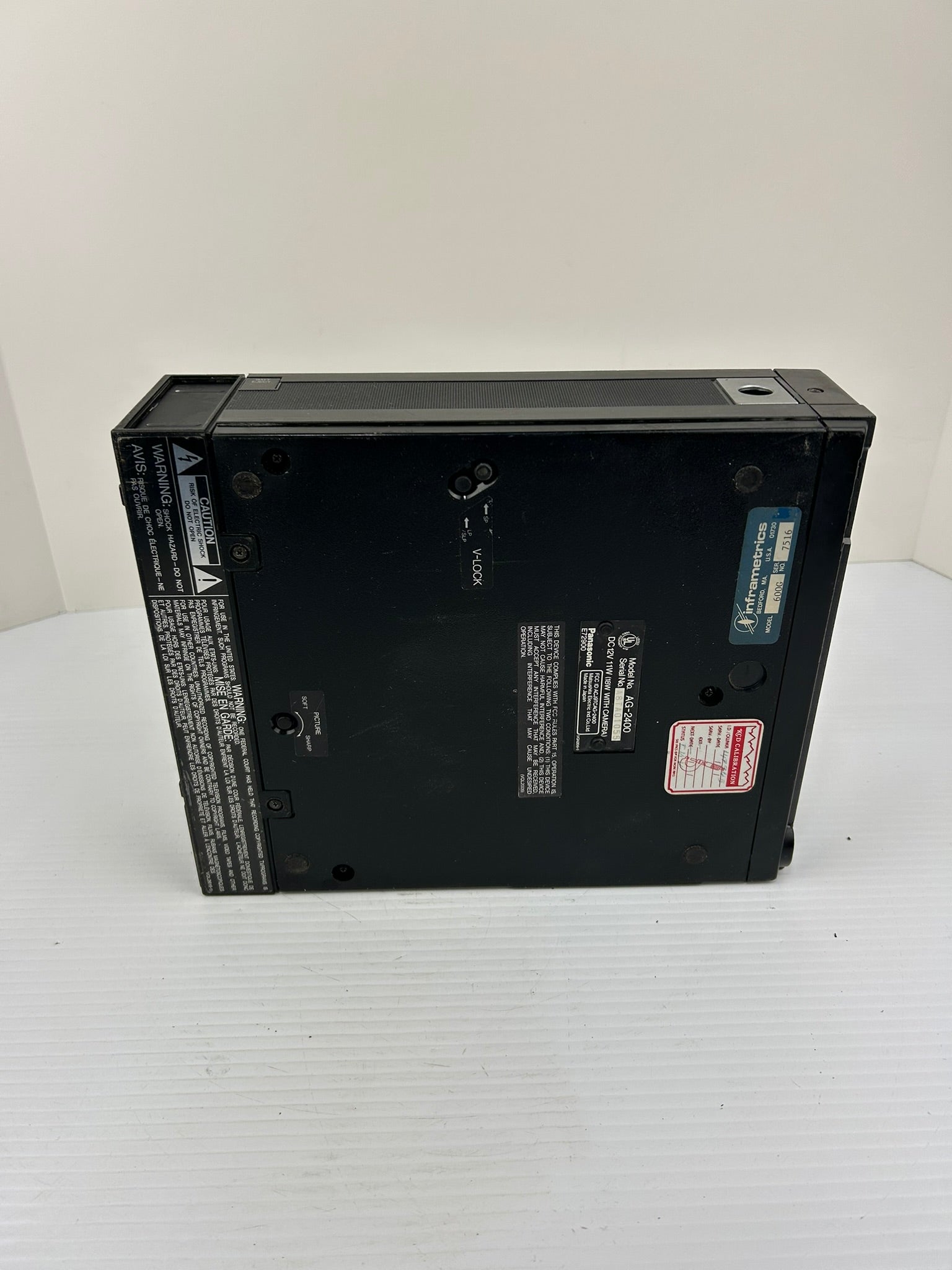 Panasonic AG-2400 Portable Video Cassette Recorder - No Battery