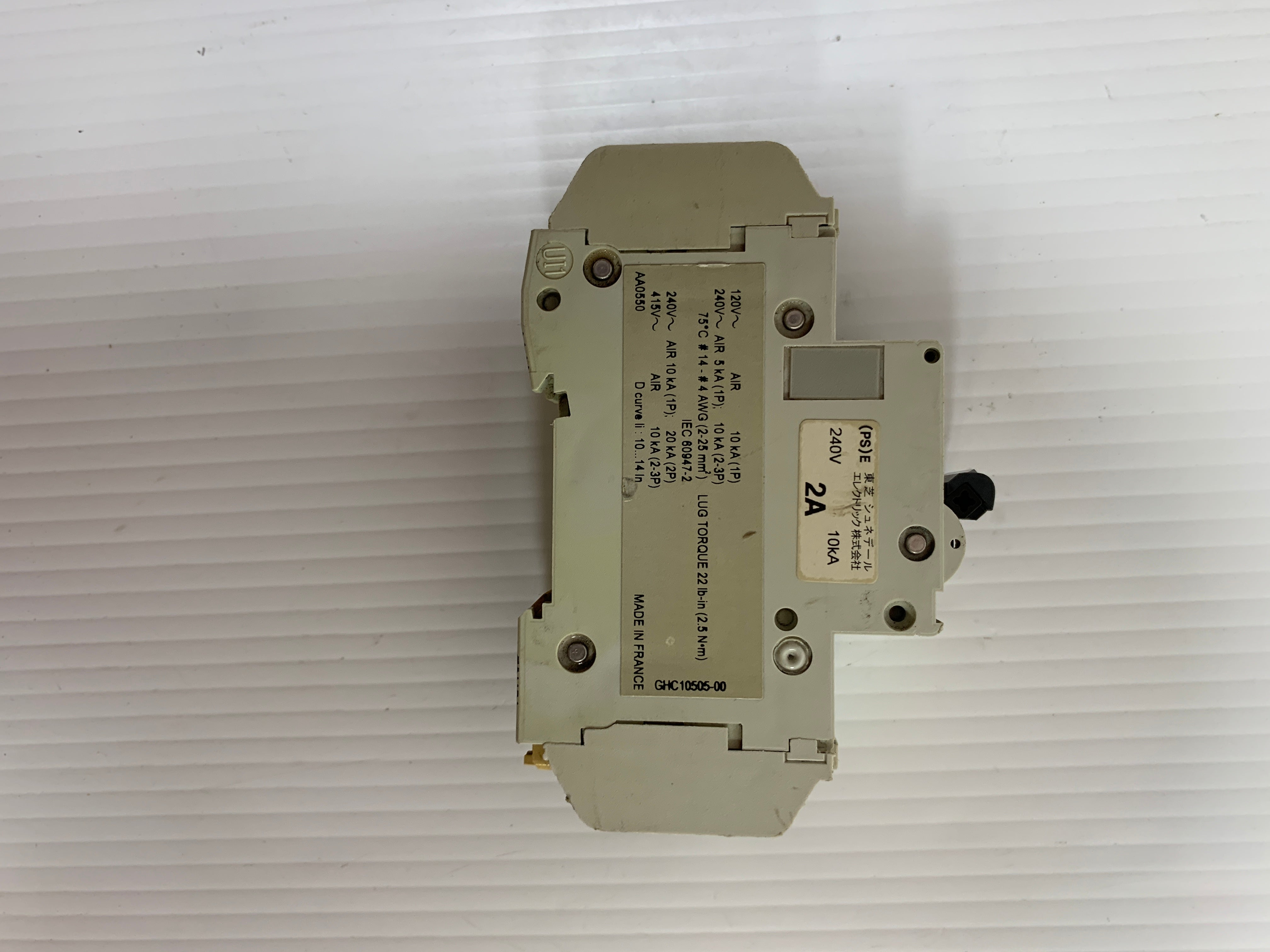 Merlin Gerin D2A Circuit Breaker 60154 2 Amp 2P