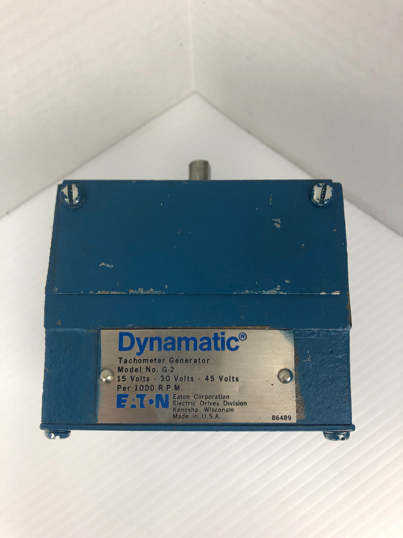 Eaton Dynamatic G-2 Tachometer Generator 1000 RPM