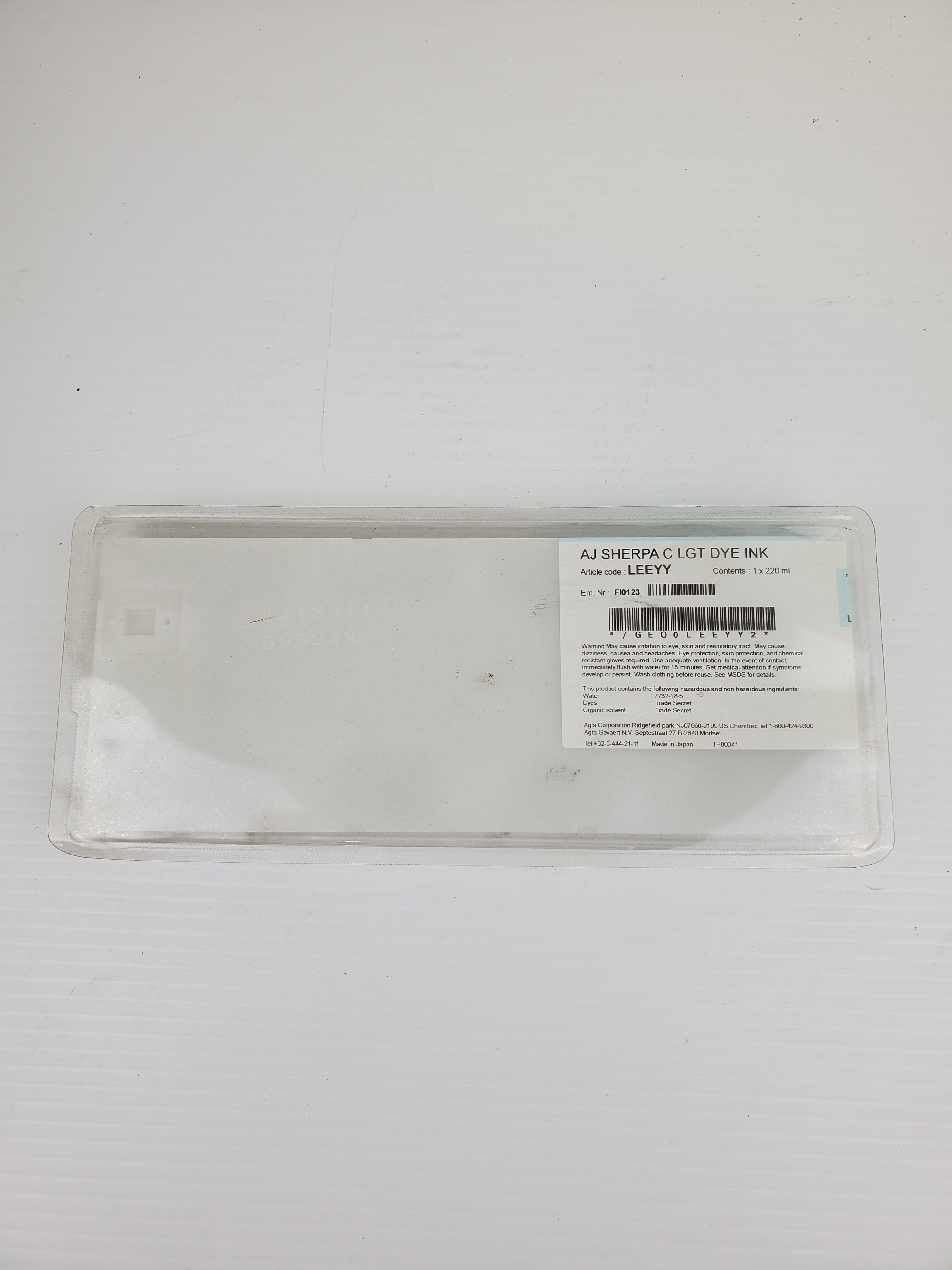 AJ Sherpa C Dye Ink LEEYY Light Cyan - New Sealed