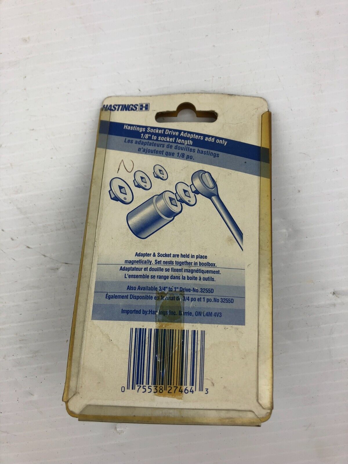Hastings 3255 Socket Drive Adapters