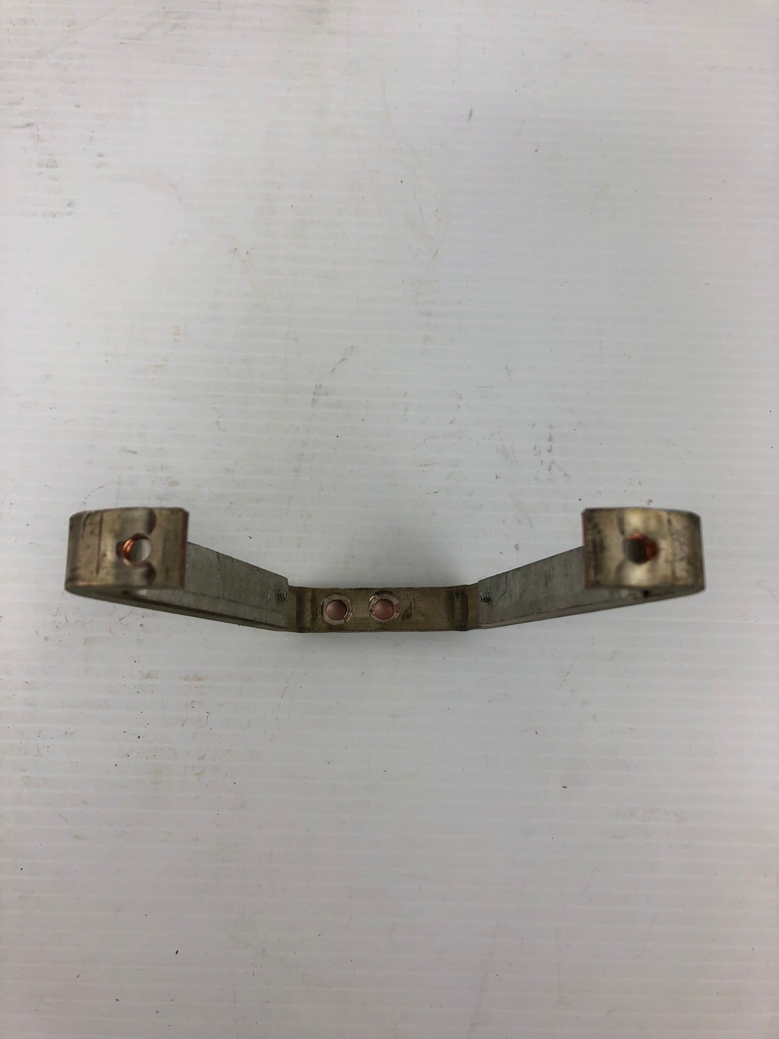 Copper Coated Metal Busbar Mounting Bracket Jumper Bar 6" Tall x 5/8" Thick