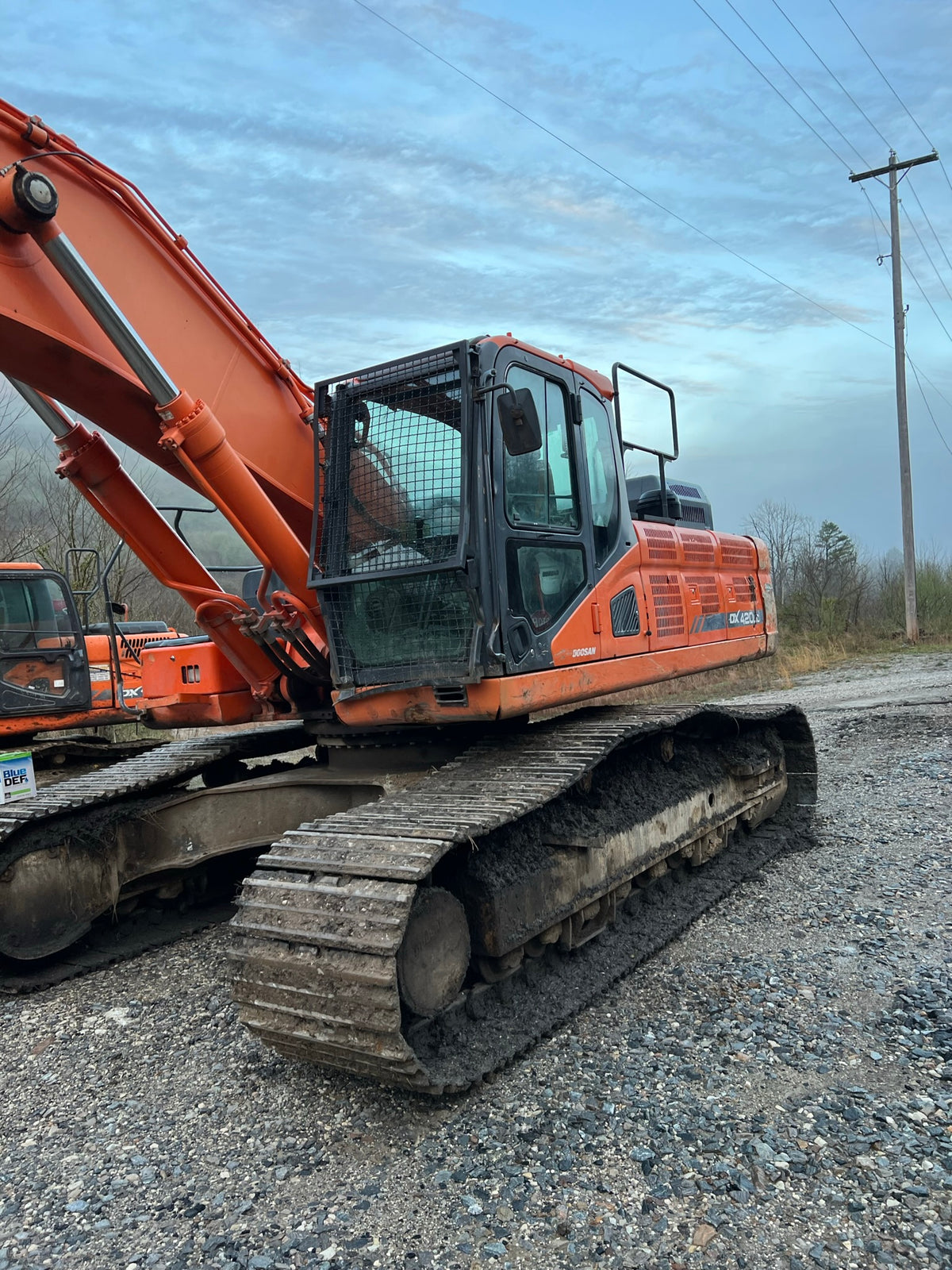 Doosan Excavator Shear DX420LC-5 with Fortress 75 Shearhead Attachment FS75105P