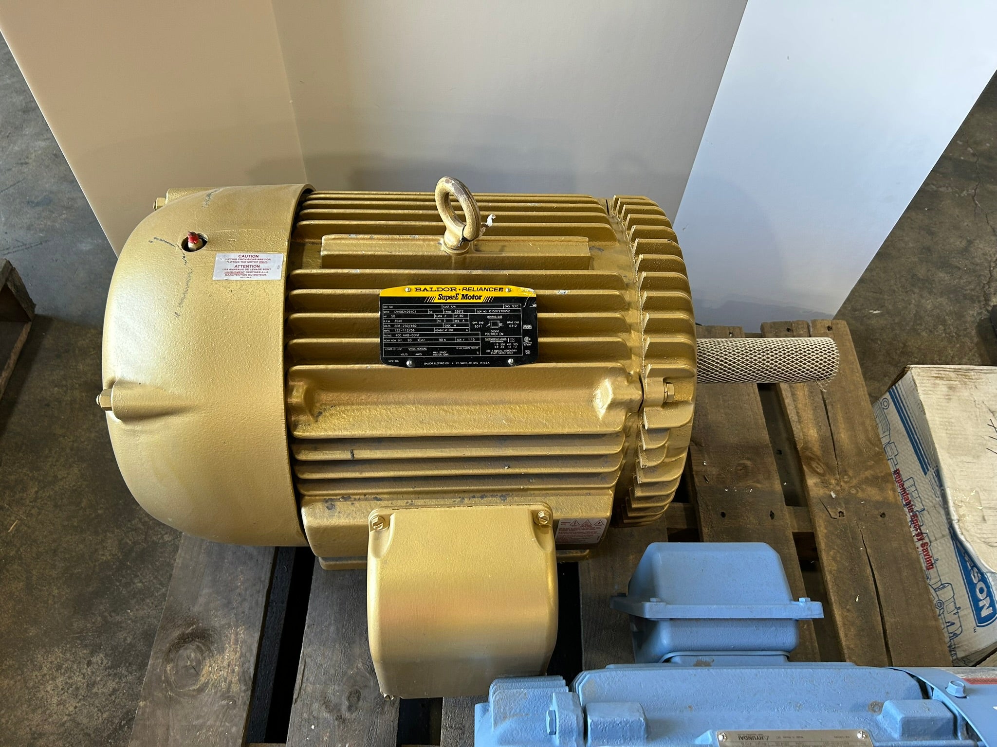 Baldor Reliance 12H682Y291G1 Super E Motor Frame 326TZ HP 50 RPM 3540 PH 3