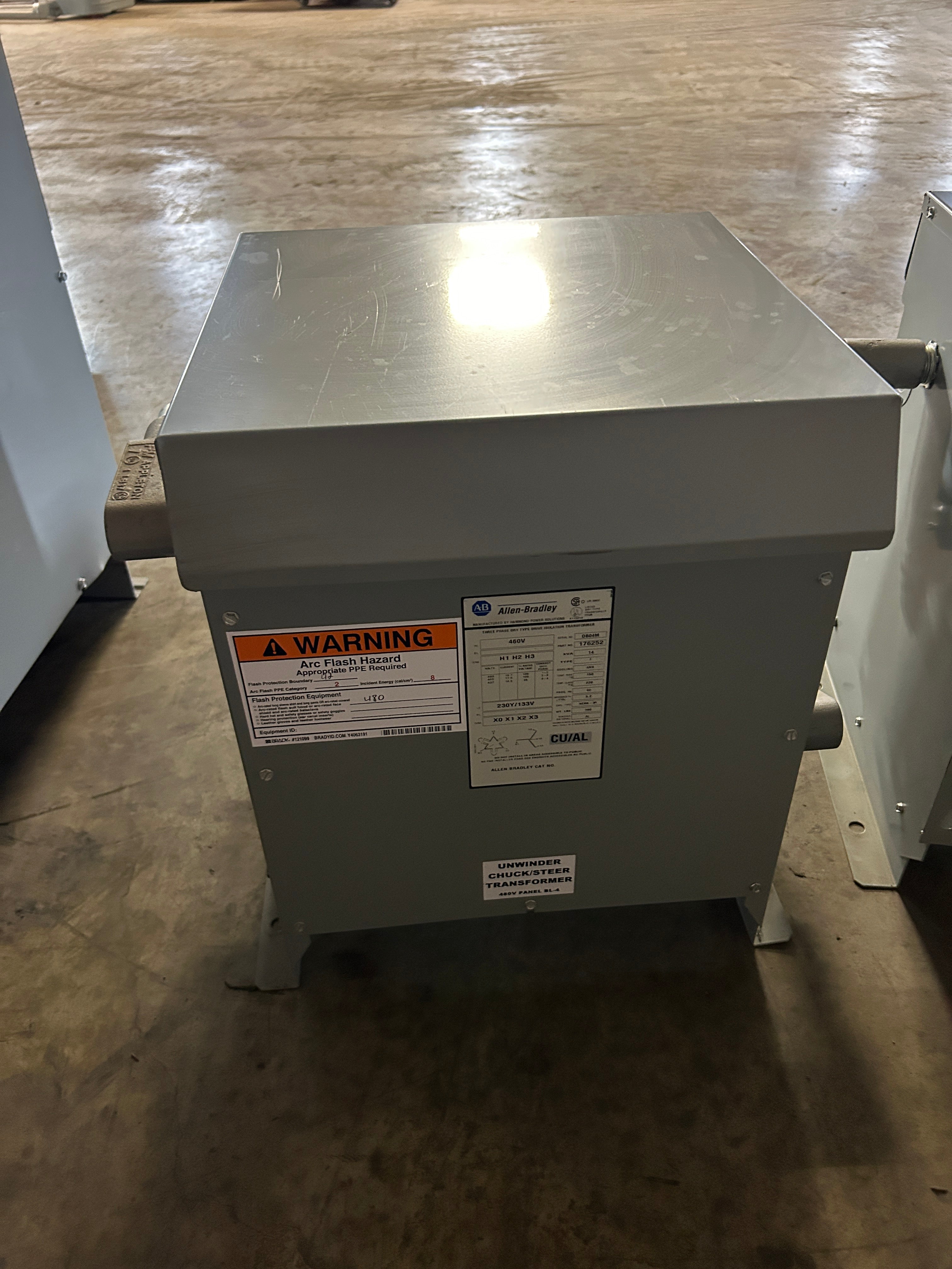 Allen-Bradley 176252 Dry Type Drive Isolation Transformer 14kVA 3PH 460V DB04M