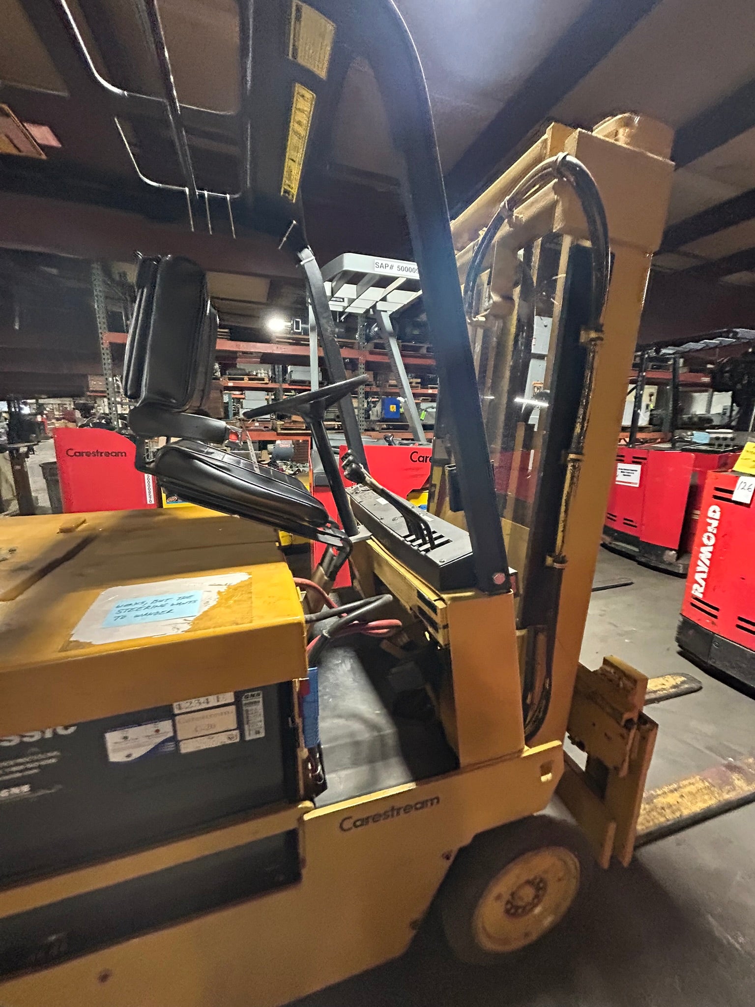 Caterpillar MC60B Electric Sit Down Forklift Truck 6000 Lb. Capacity 36V 803 Hrs