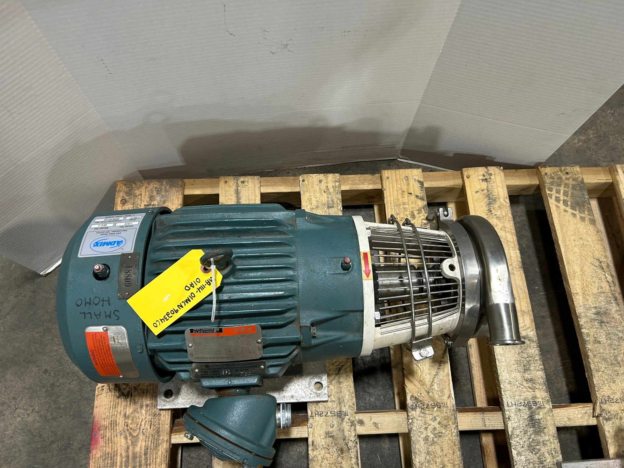 Reliance Electric 01MCN90234 G002 AD XEX Duty Master Motor 7.5HP 3PH Admix OES-2