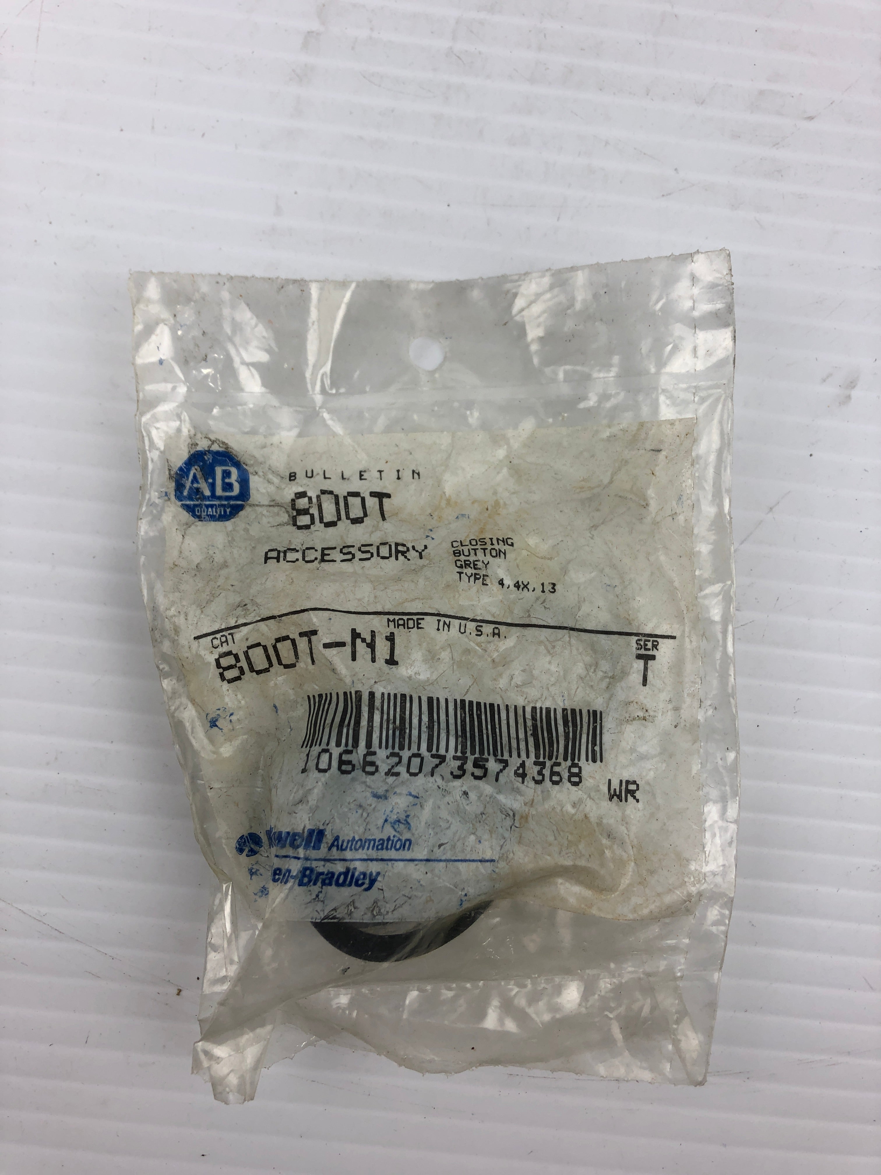 Allen-Bradley 800T-N1 Closing Button Grey Series T