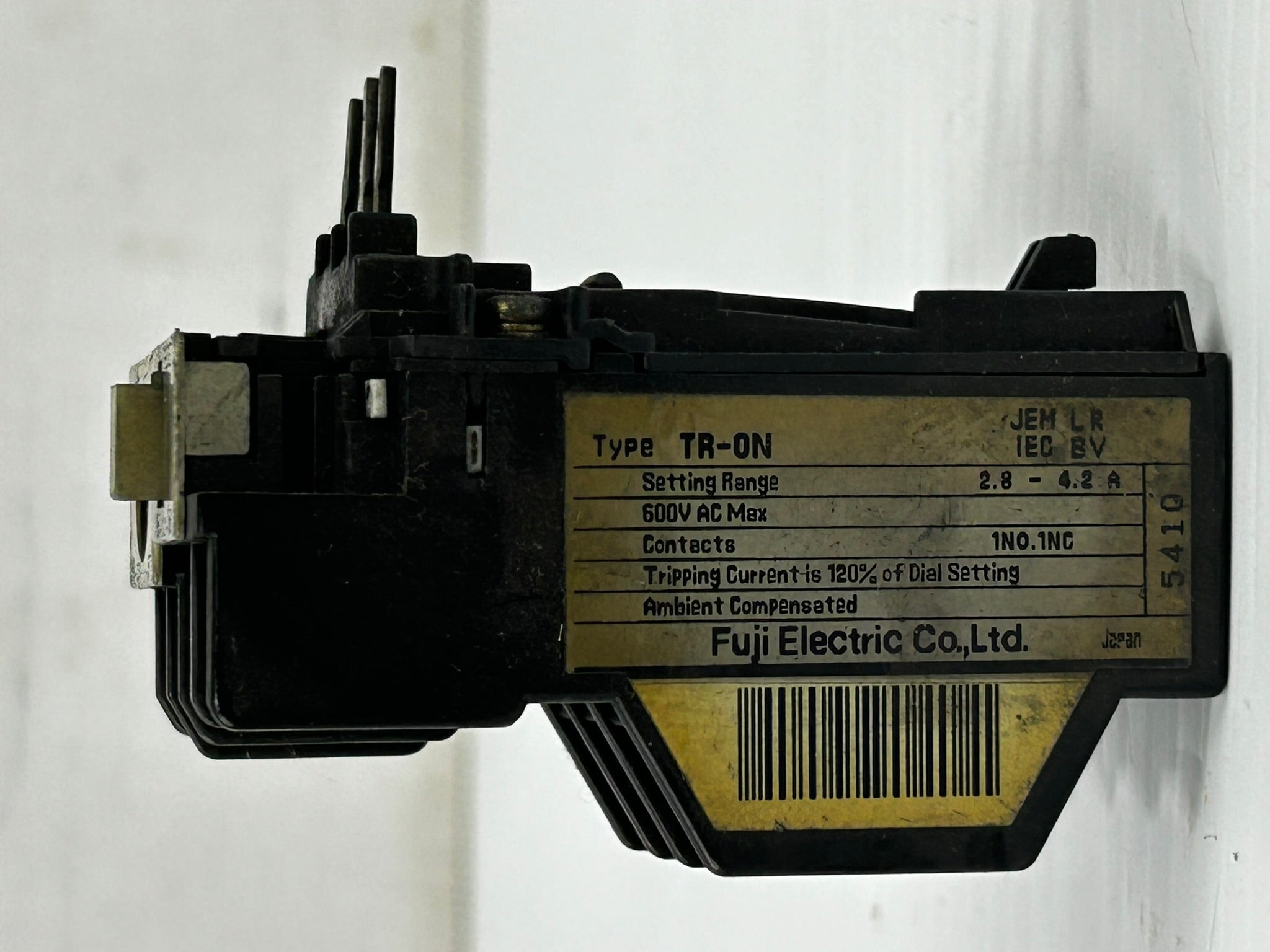 Fuji Electric TR-0N Over Load Relay 600 VAC Max 2.8-4.2A