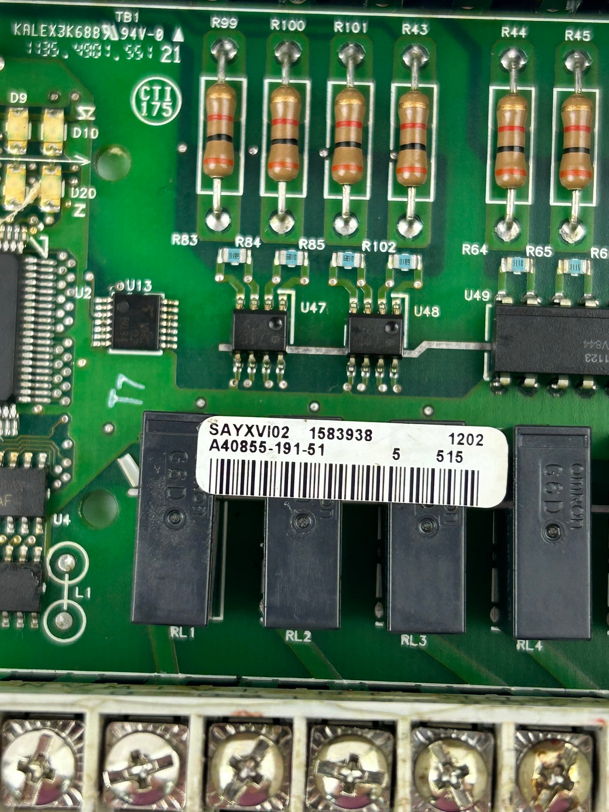 Allen Bradley 40855-190-03 Circuit Board 1761-L32BWA 48055-191-51