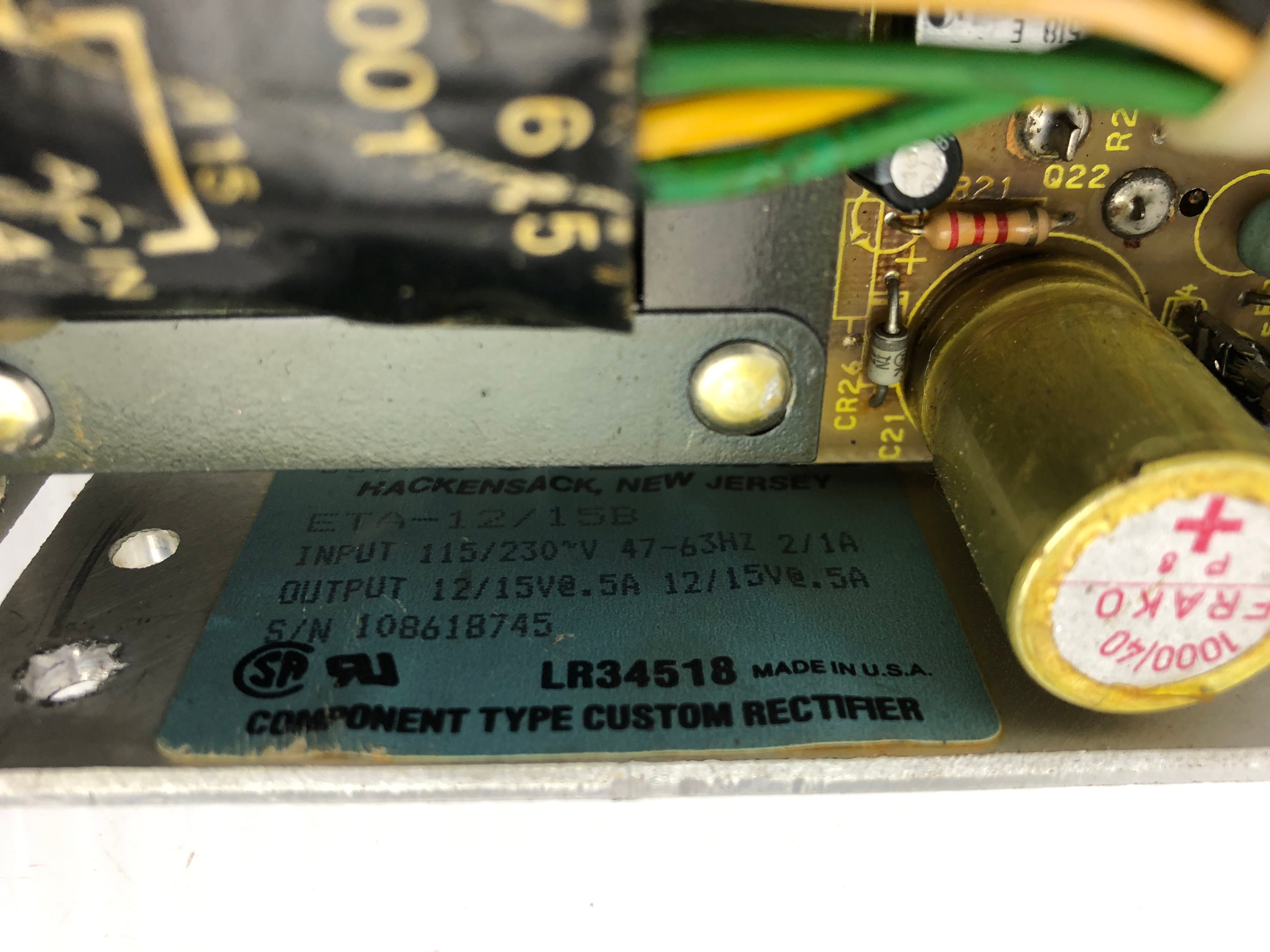 RTE Power Mate ETA-12/15B Power Supply