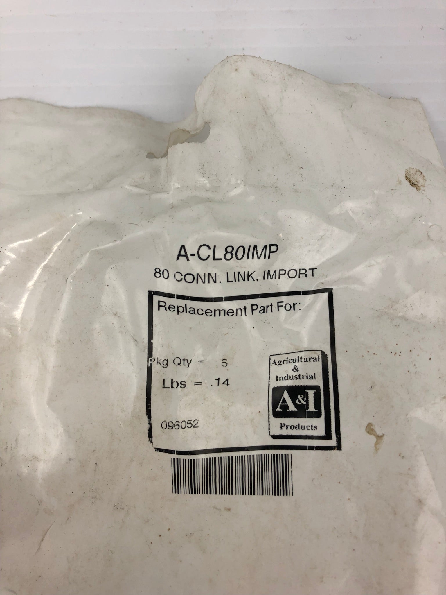 Agricultural & Industrial A-CL80IMP 80 Connector Chain Link - Lot of 3