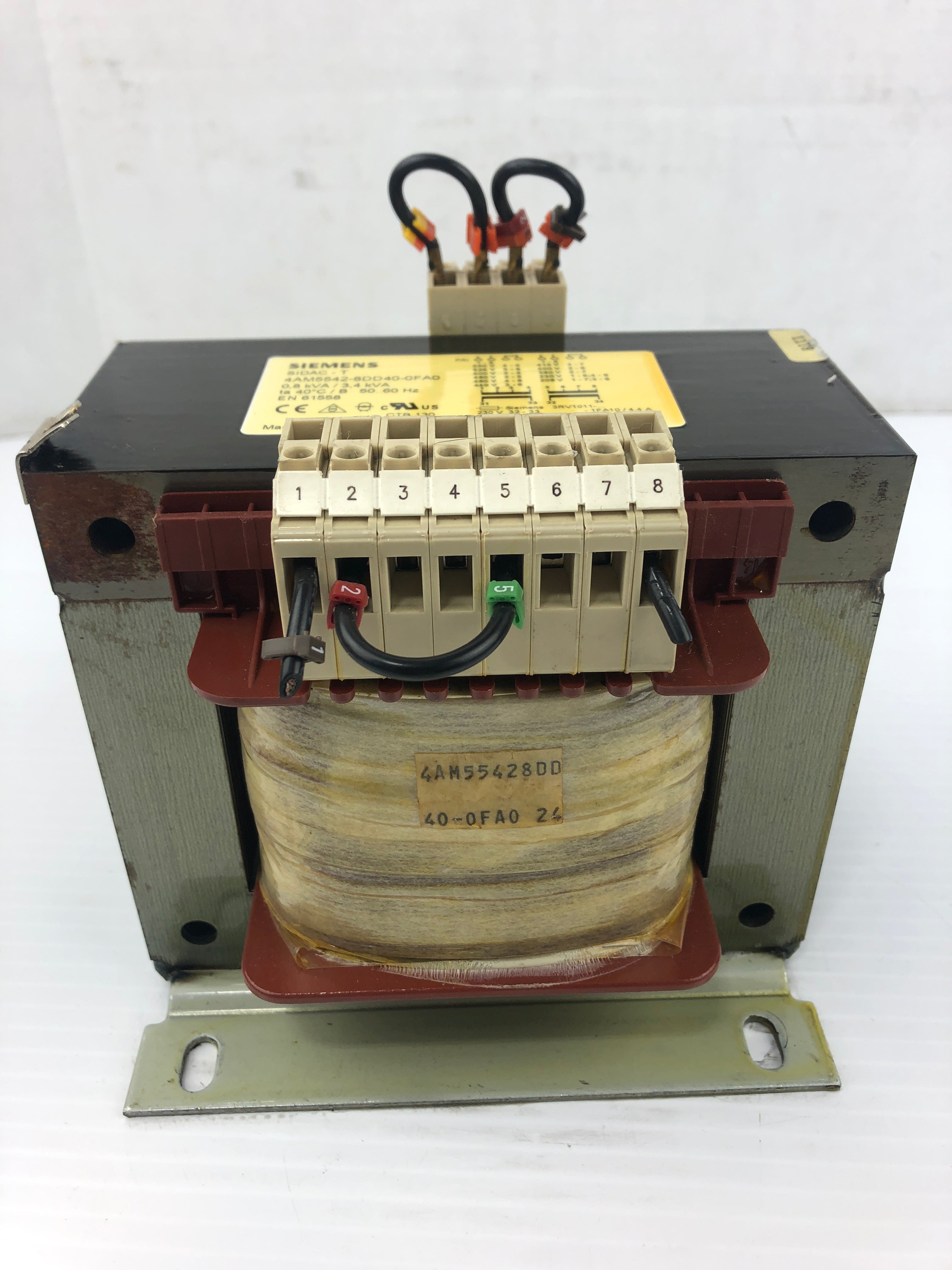 Siemens SIDAC-T Transformer 4AM5542-8DD40-0FA0 0.8-3.4kVA