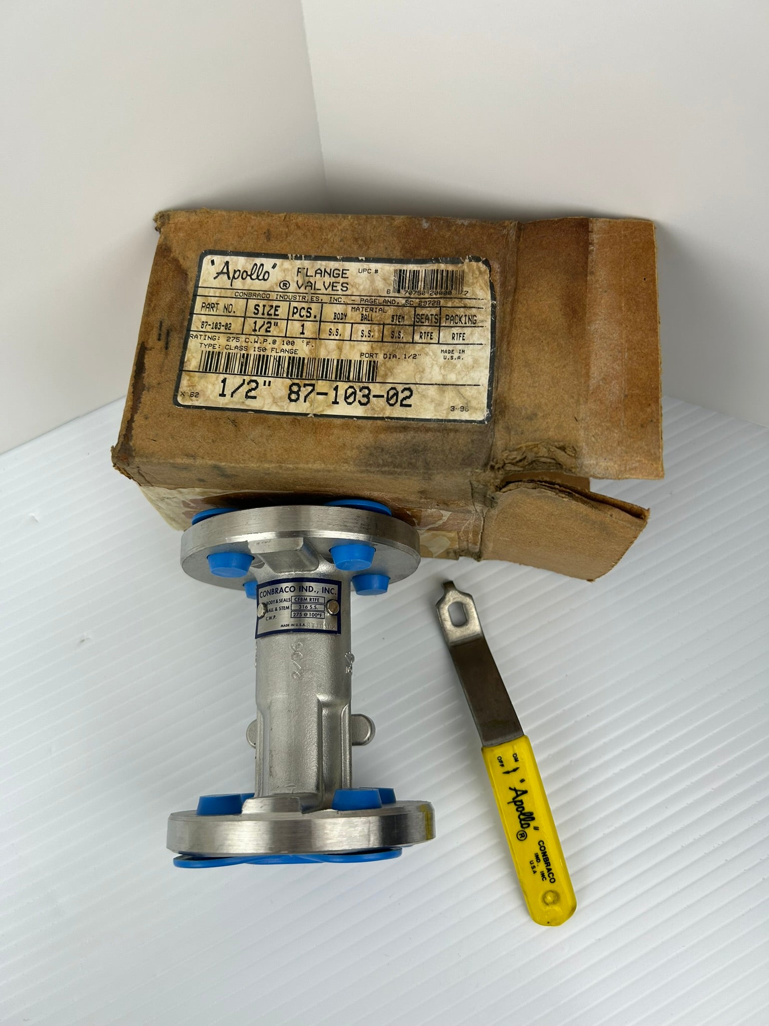 Apollo 87-103-02 Conbraco Flange Valve CF8M RTFE 1/2"