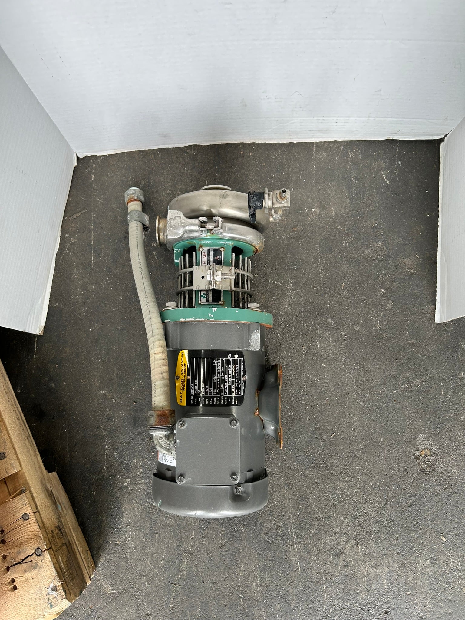 Tri-Clover C114MF56T-10ND-01U-25SP Pump with Baldor CM3534 AC Motor