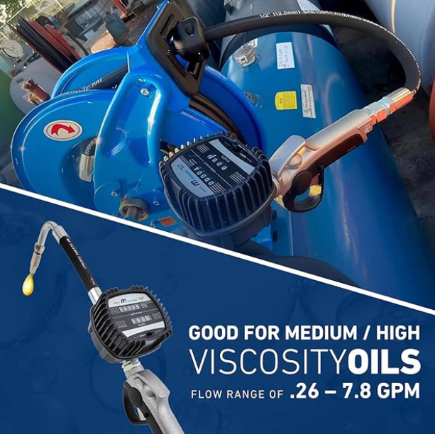 Mechanical Meter Oil Dispensing Gun 1/2" NPT Macnaught HG40P-02