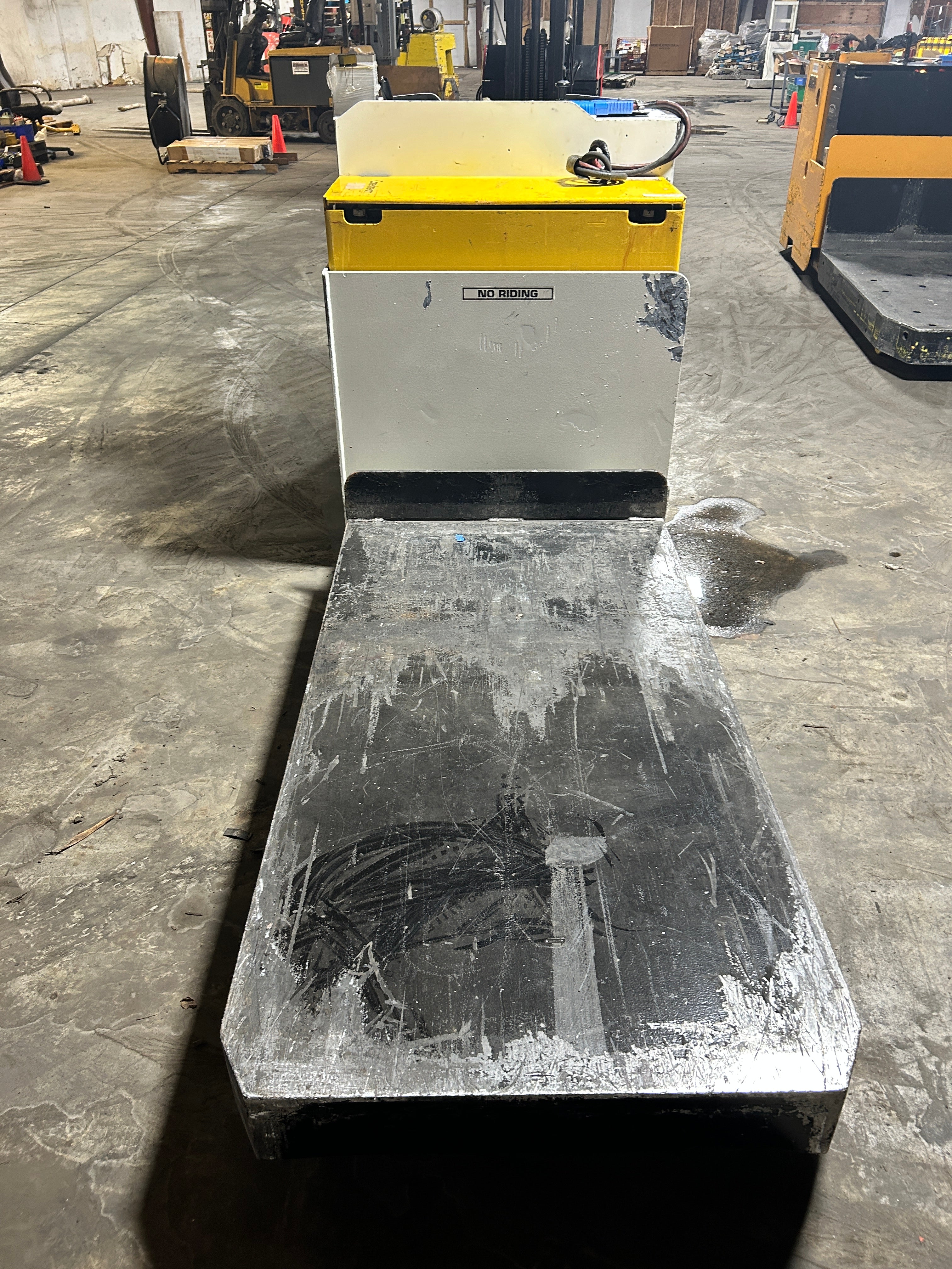 Rico PLR-DD-100 Platform Lift Truck Stand-Up 10,000# 2354 Hrs Type E 36V R-13554