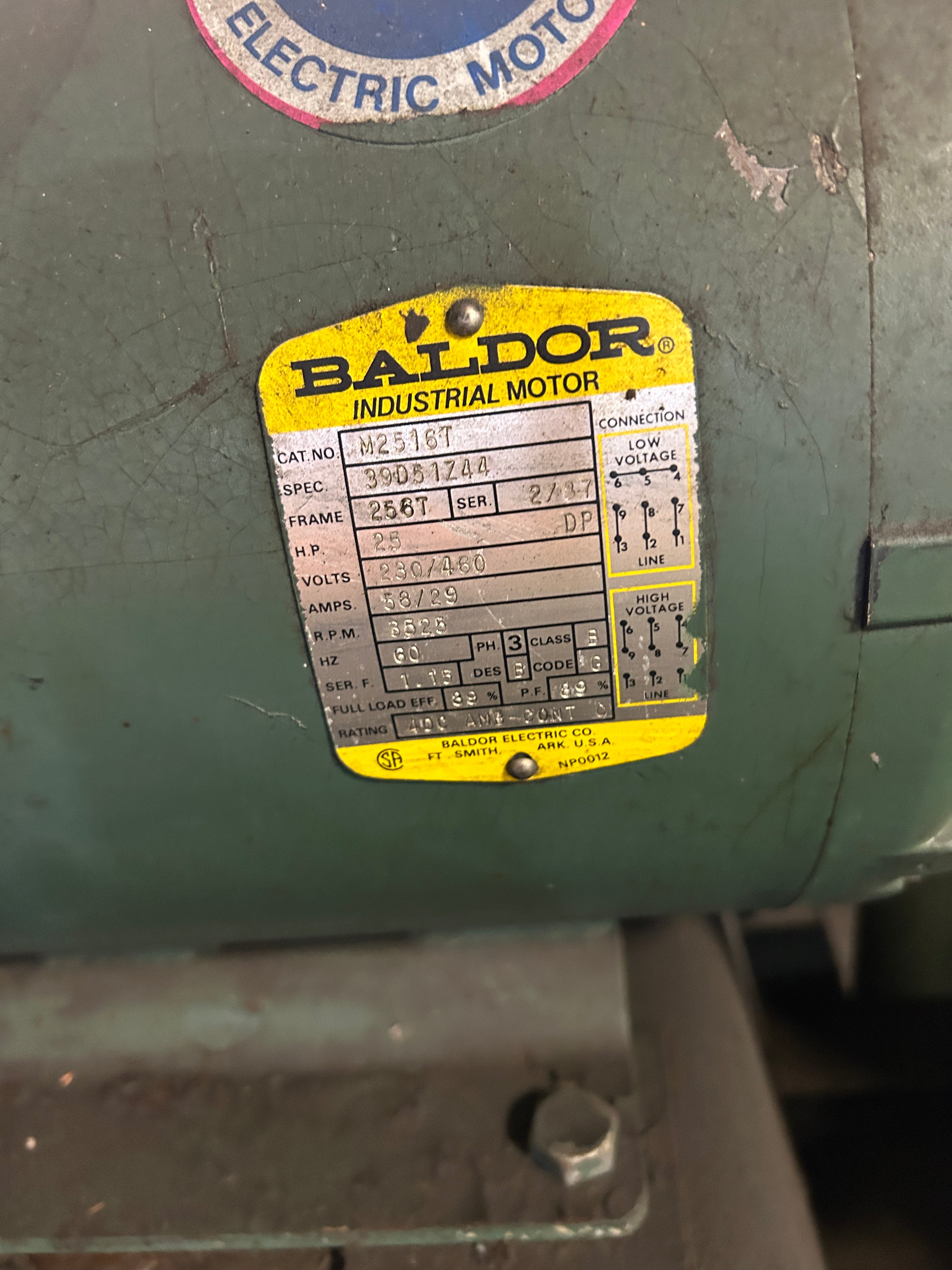 Lamson Blower 554-4-0-AD 871070 25 HP Baldor Motor with Stoddard Silencers F64-5