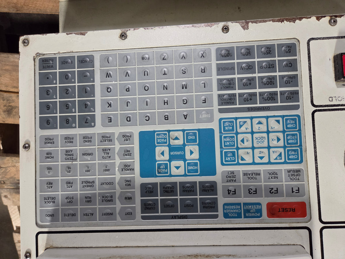 Haas VF-0 CNC Mill Operator Control Panel CRT Display Keyboard with Light Tower