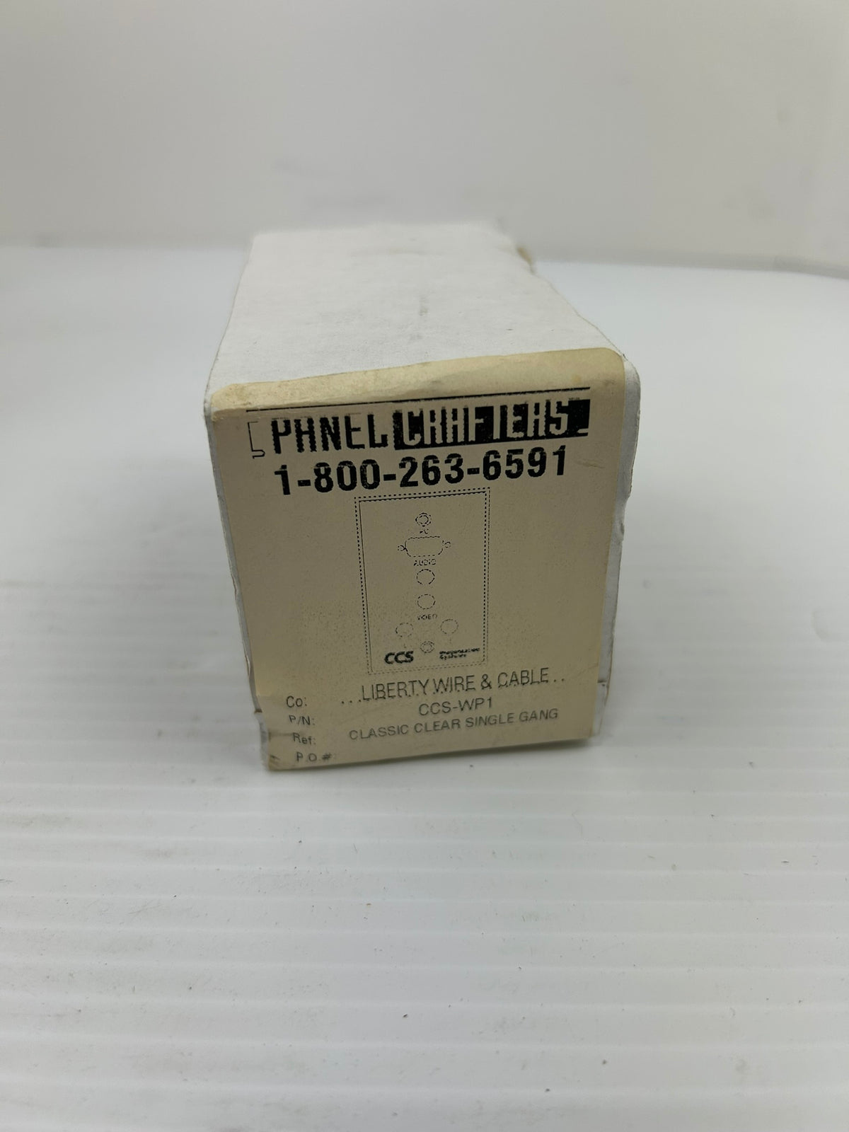 Liberty Wire & Cable Panel Crafters CCS-WP1 Plate Classic Clear Single Gang