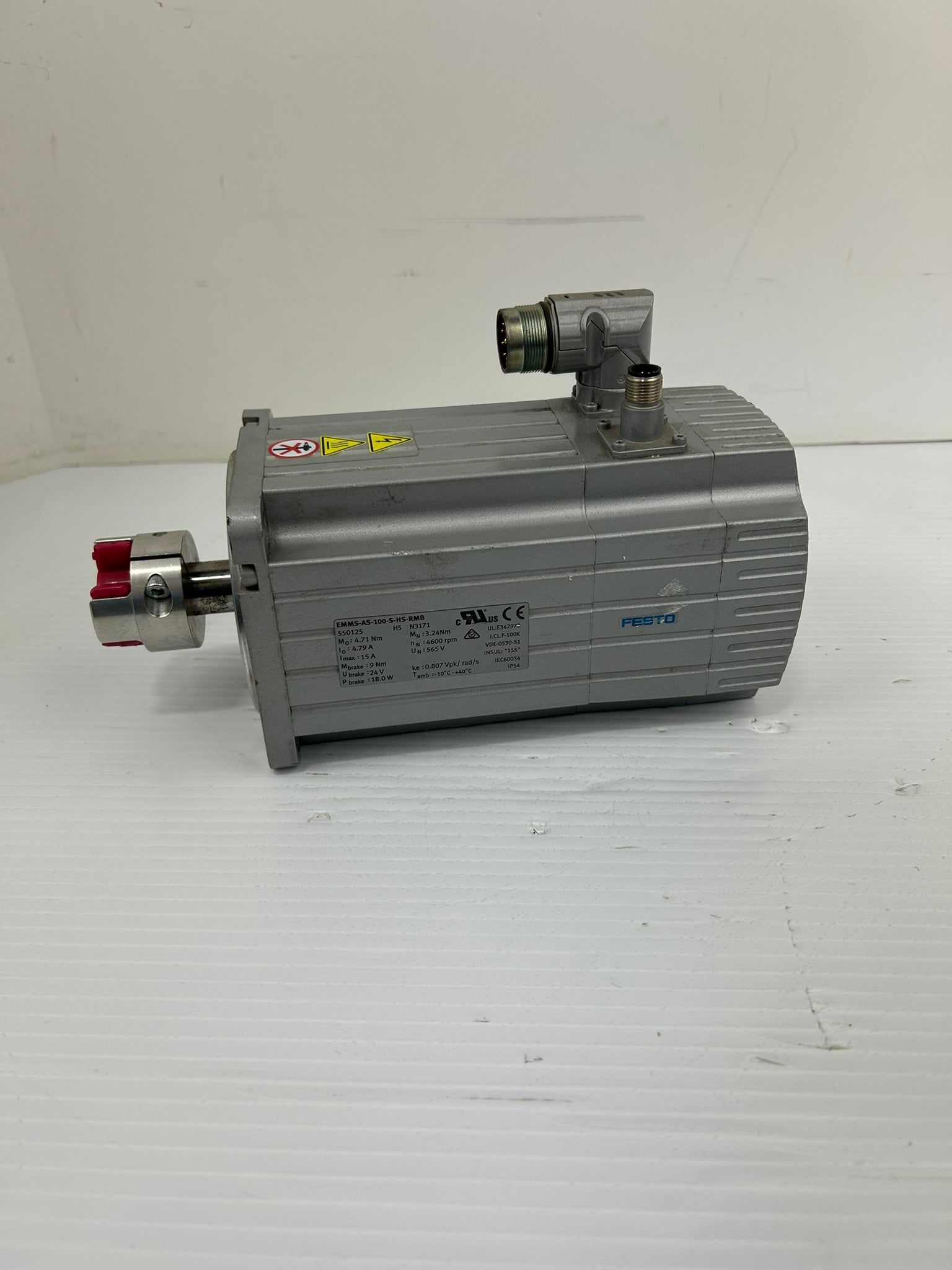 Festo EMMS-AS-100-S-HS-RMB Servo Motor with Brake