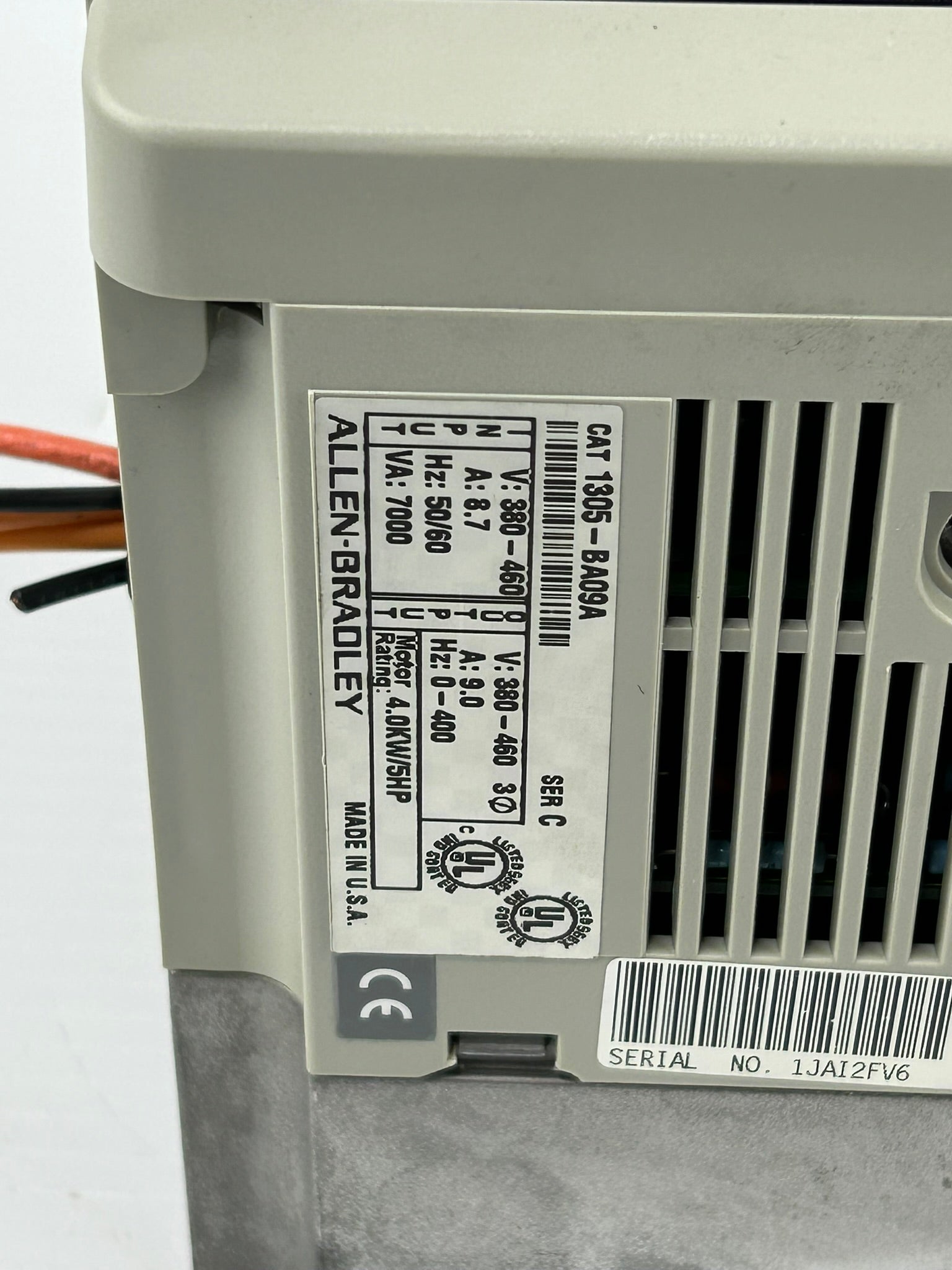 Allen Bradley 1305-BA09A Variable Frequency Drive Series C 1305