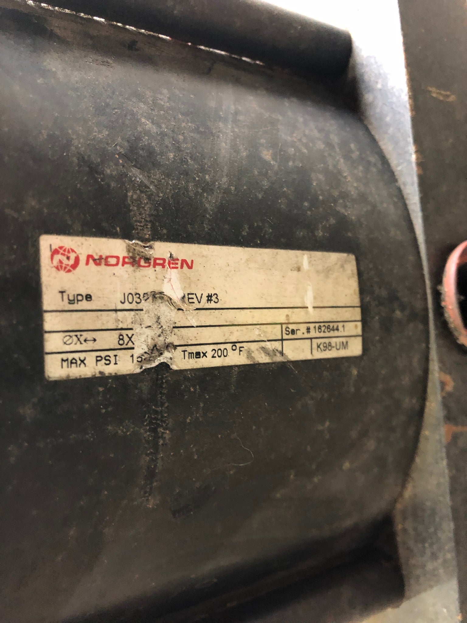 Norgren 162644.1 Hydraulic Cylinder J03 Rev #3