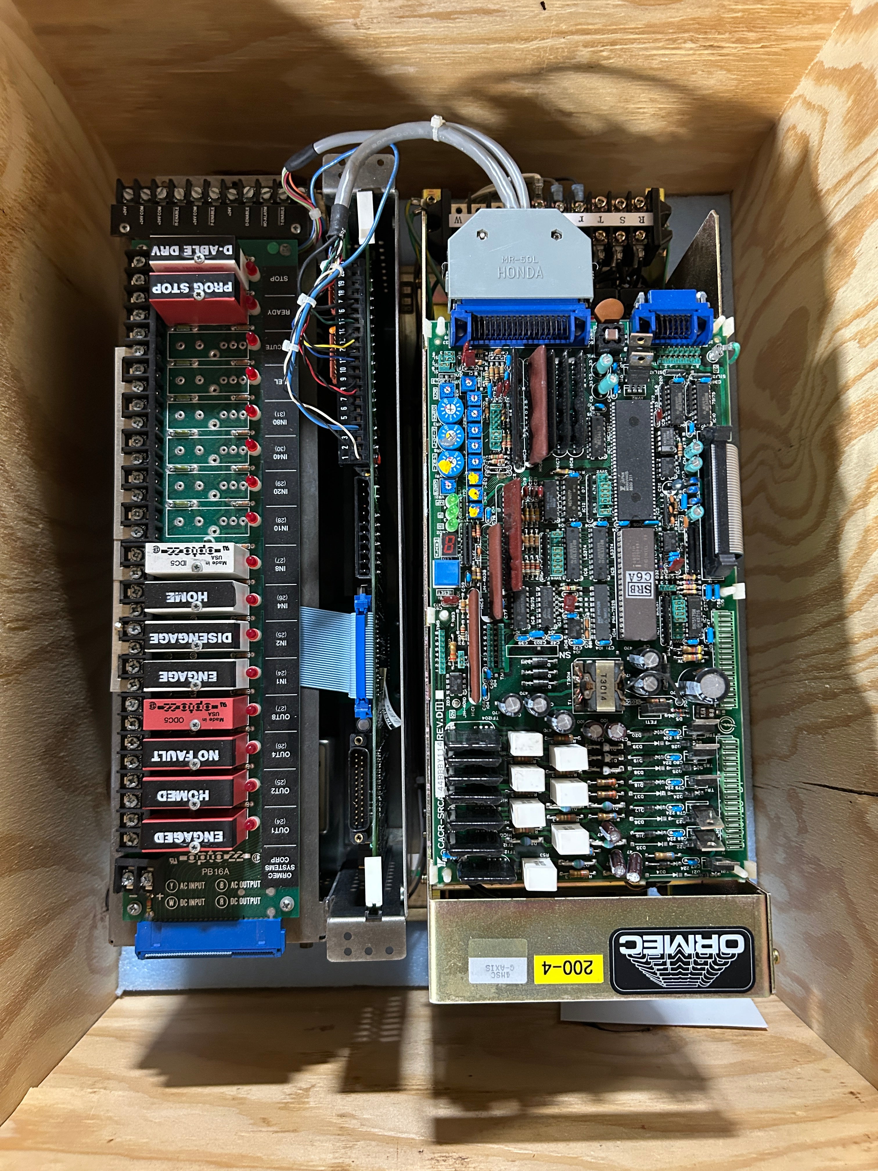 Ormec MCS-S33G:240 Servo Drive Assembly Breaker LF-330 Noise Filter SAC-SRDU