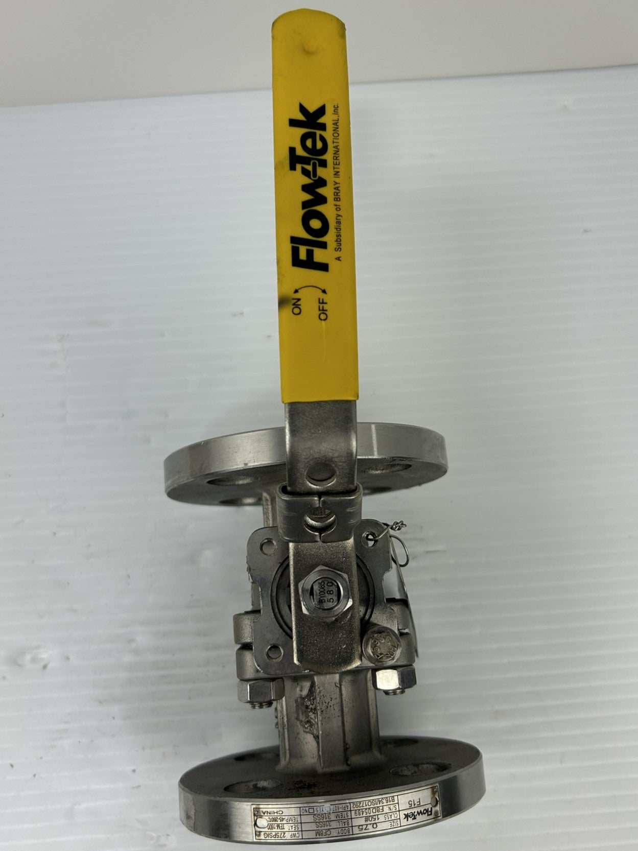 FlowTek F15 3/4" Stainless Steel Valve CF8M 275PSIG TFM-1600 150# 316SS