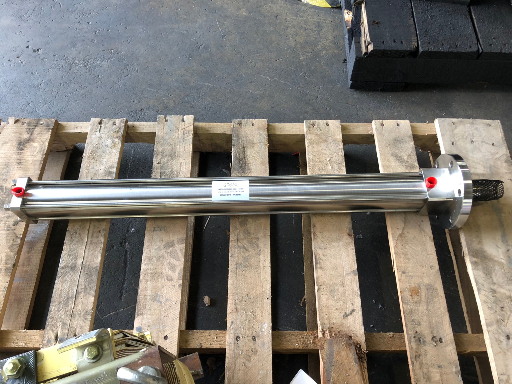 Alfa Laval AS037699 Valve Actuator Cylinder 2.5x30 316SS