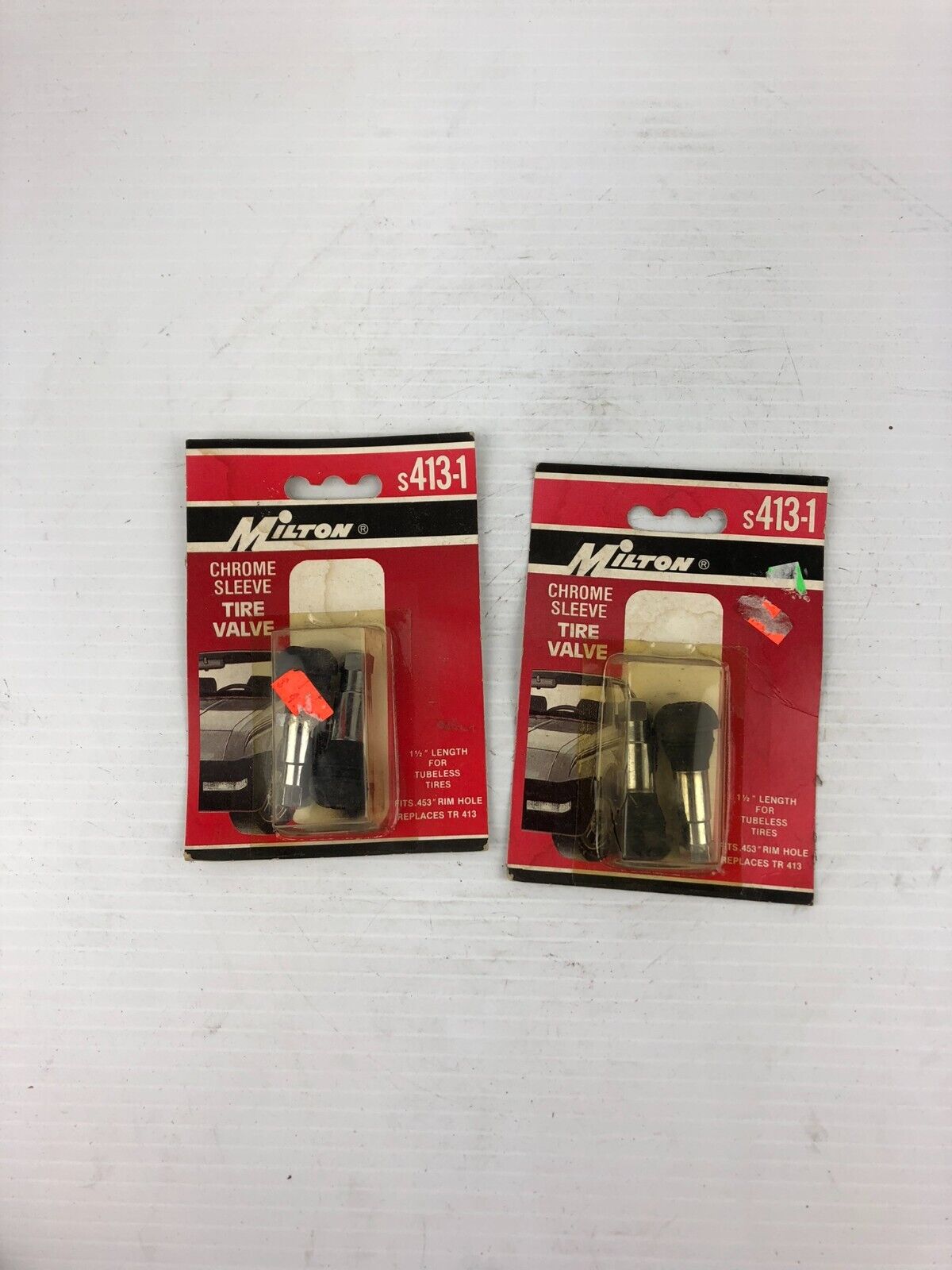 Milton S413-1 Chrome Sleeve Tire Valve - Lot of 4