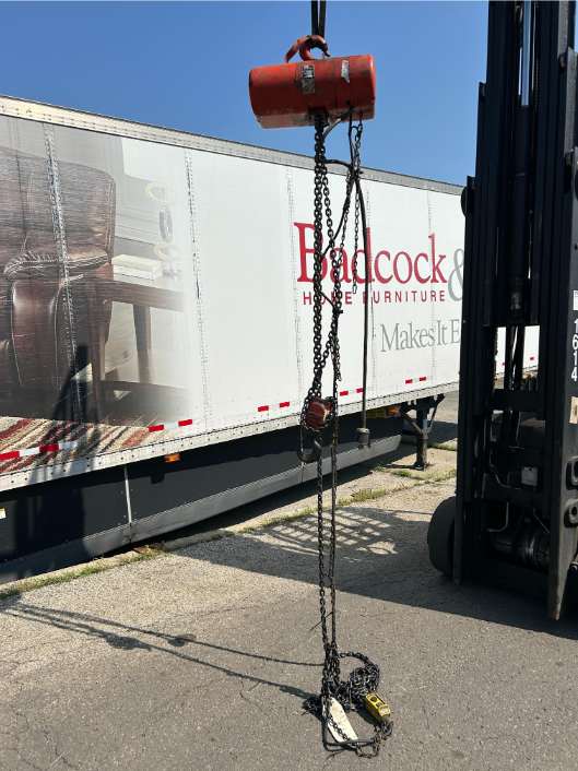 CM RR 2 Ton Electric Chain Hoist 2HP 16 FPM 10 Foot Lift RR-2