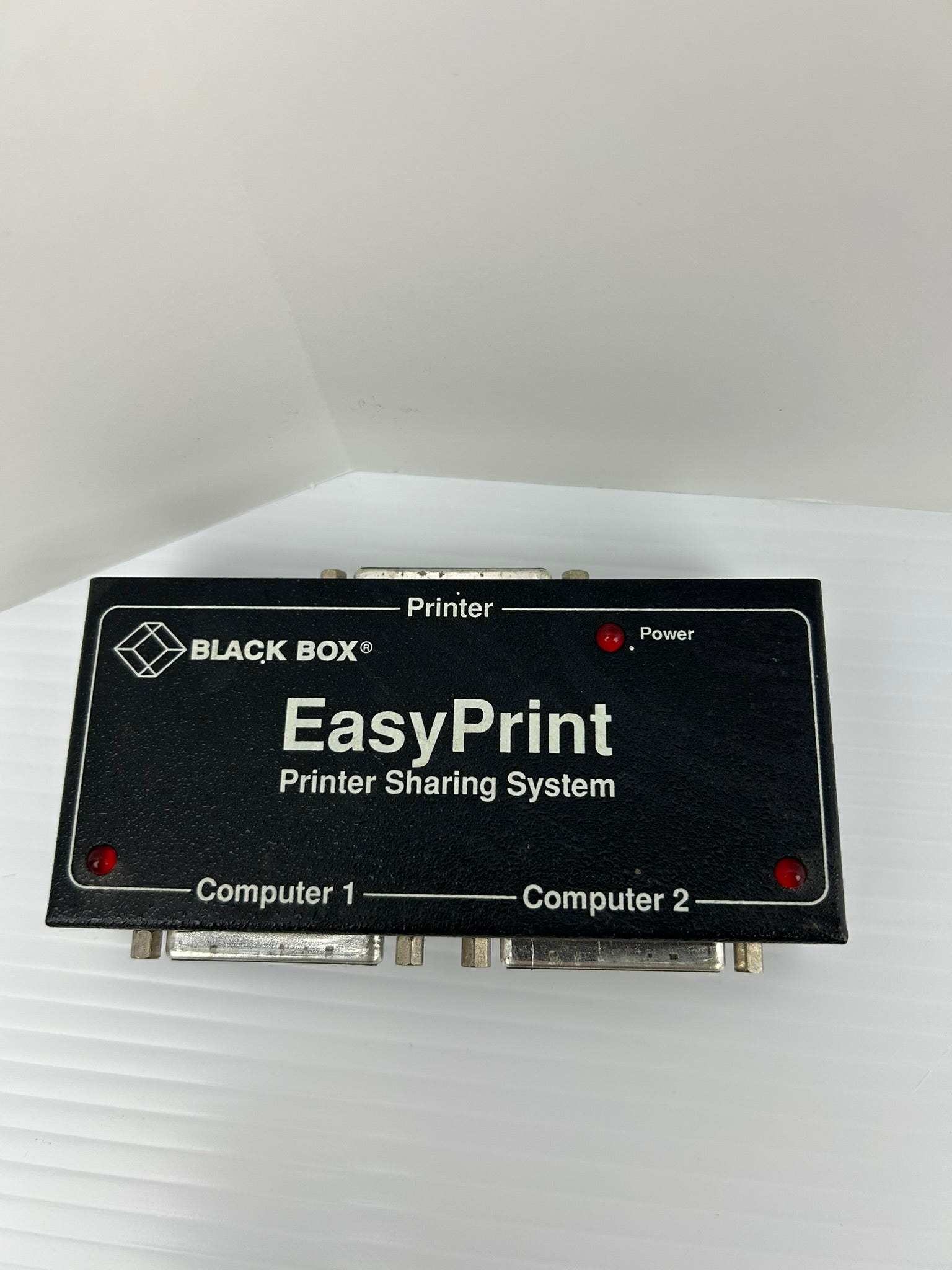 Black Box SW121A Easy Print Printer Sharing System Parallel 2 9VDC 300mA