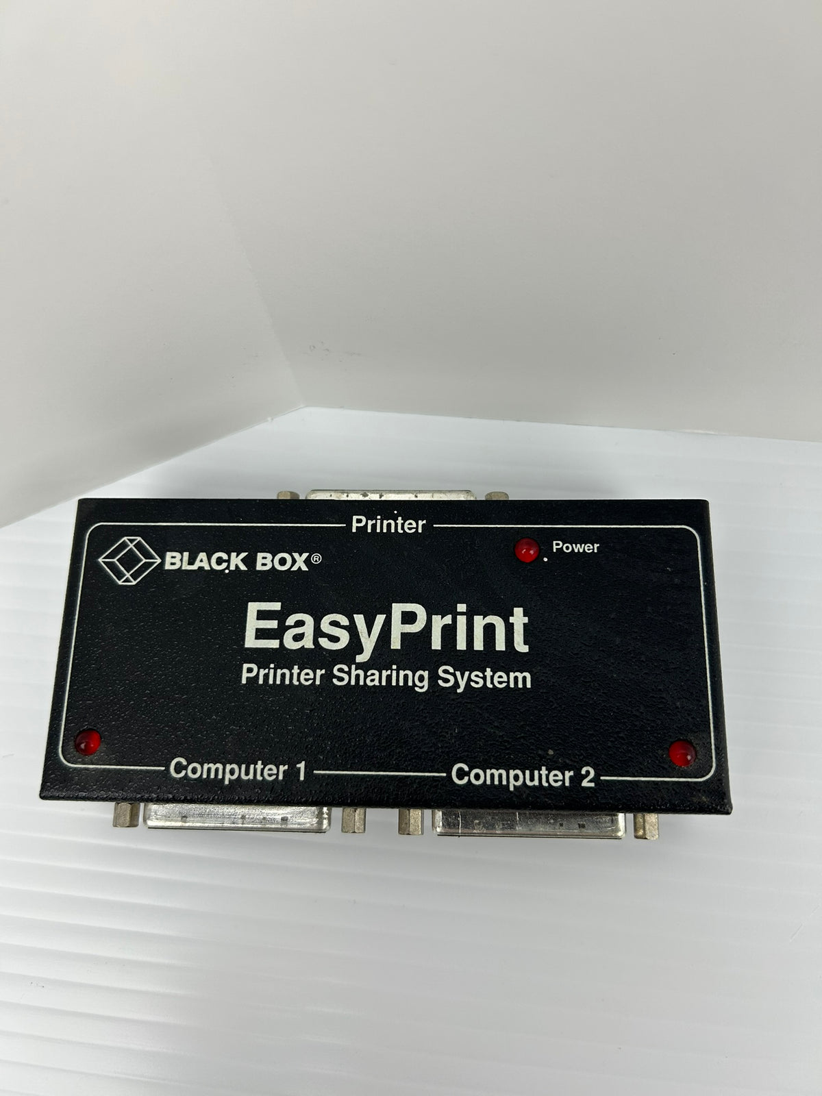 Black Box SW121A Easy Print Printer Sharing System Parallel 2 9VDC 300mA