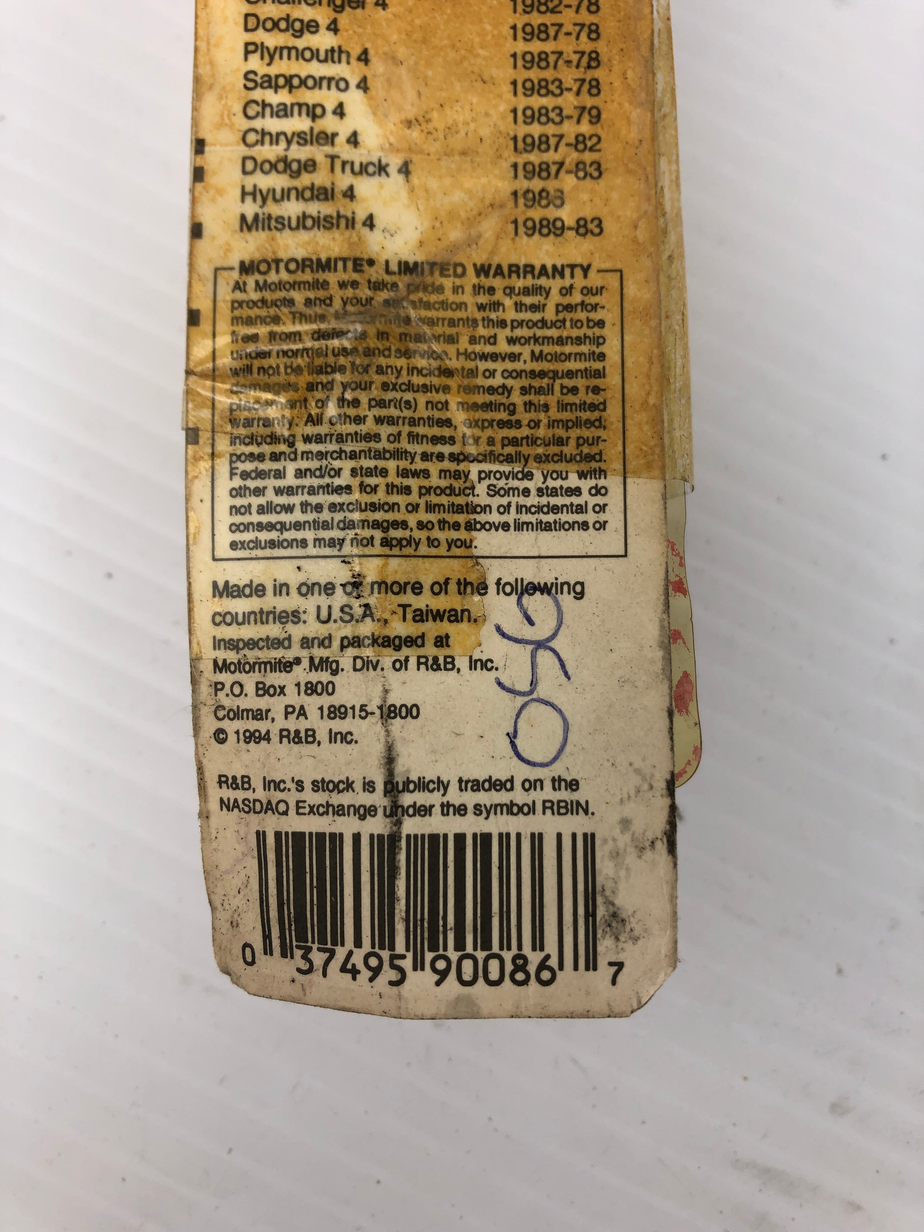 Help! 90086 Accelerator Pump Diaphragm