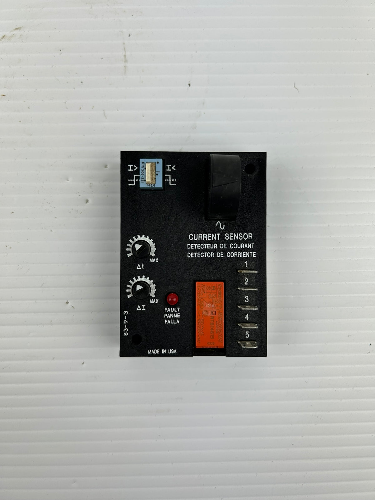 ABB SSAC ECS41BD Solid State Control AC Current Sensor Relay 2-20A 0.5-50 Sec