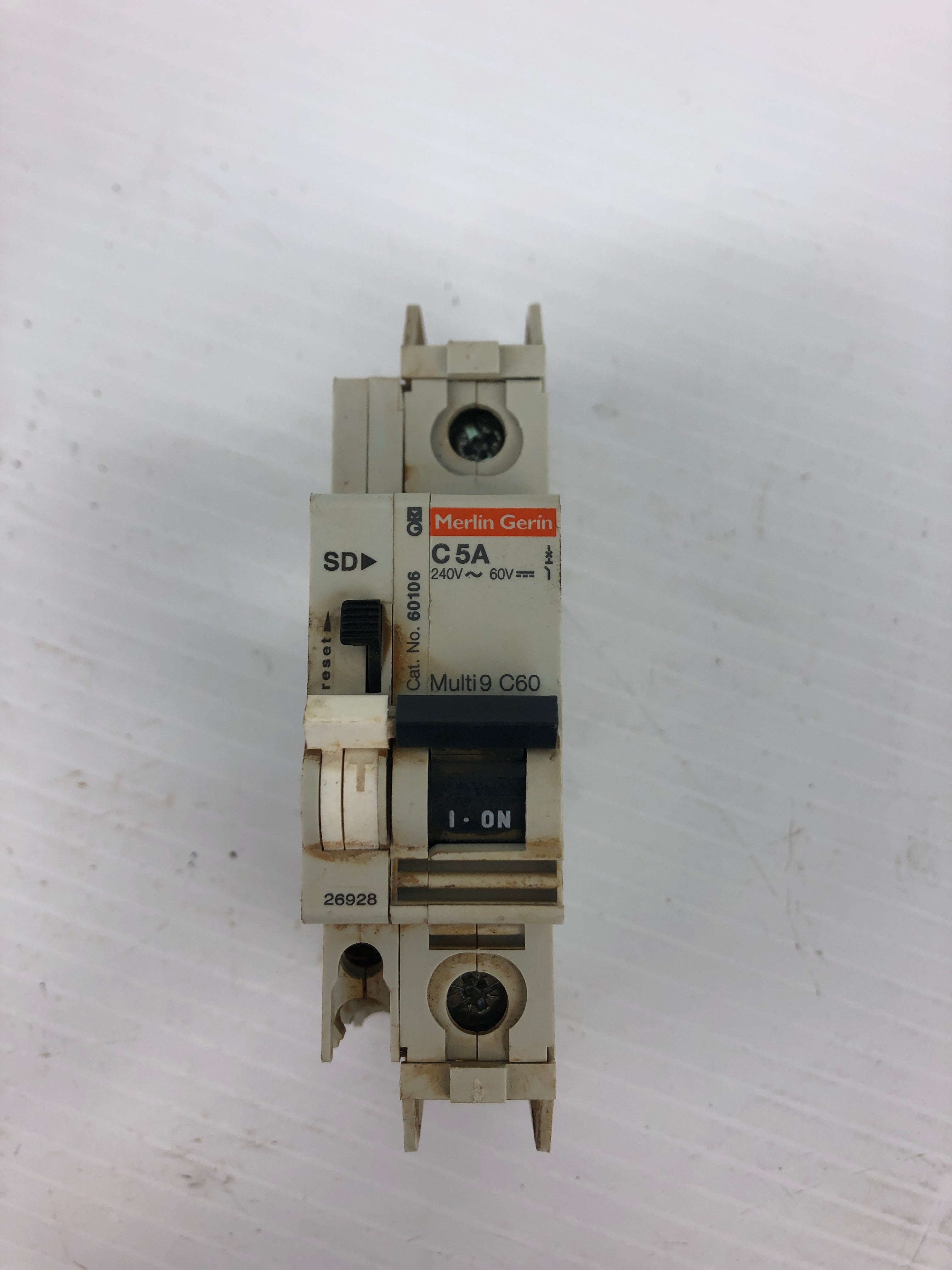 Merlin Gerin C5A 1P Circuit Breaker 240V~60V 60106 Alarm Switch for C60