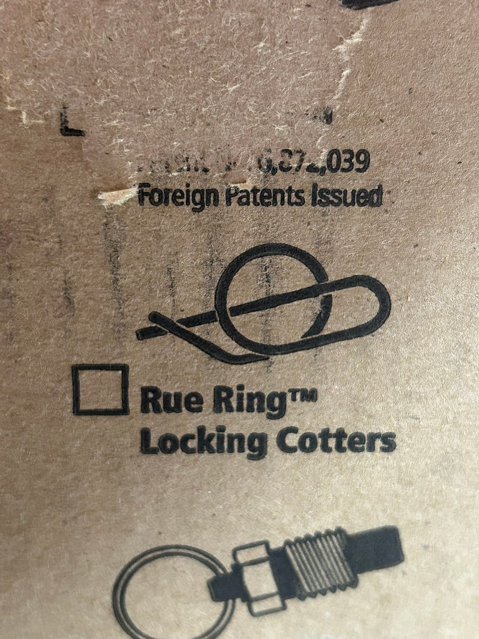 Pivot Point RUE-42 Rue Ring Locking Cotters for 1" Shaft - Box of 765