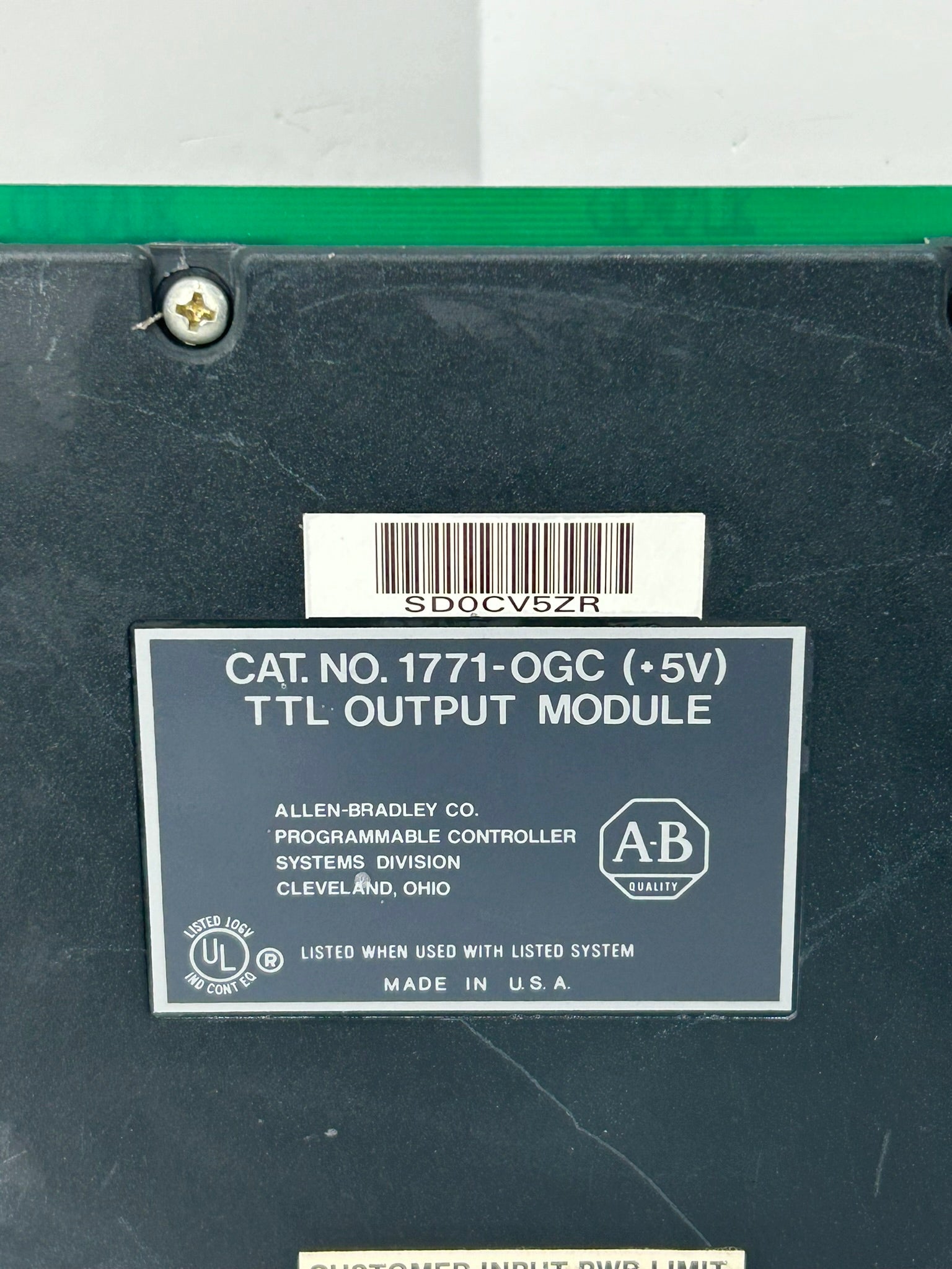 Allen-Bradley 1771-OGC TTL Output Module +5V