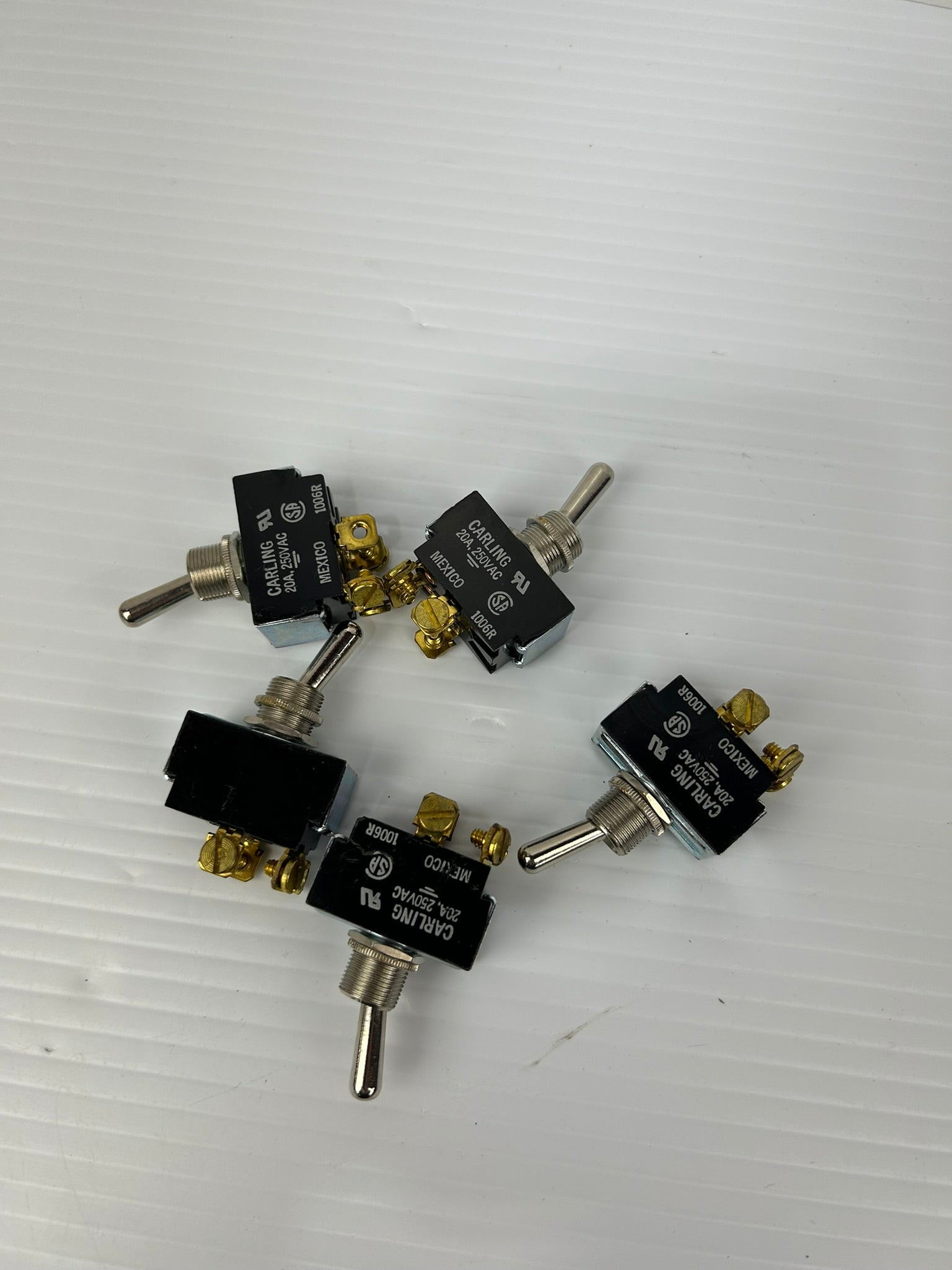 Carling 1006R Switch 20A 250VAC - Lot of 5