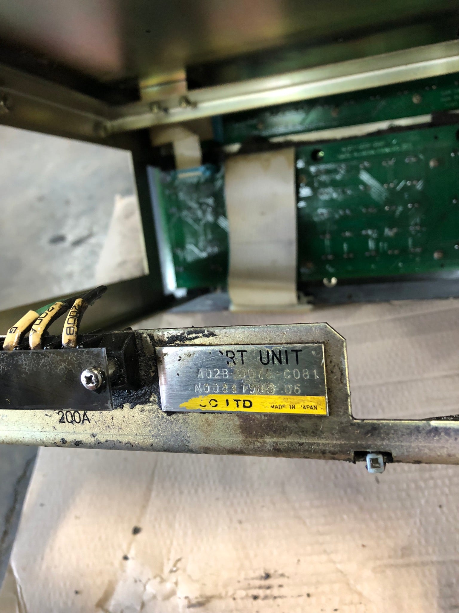 Fanuc A02B-0076-C081 MDI CRT Unit System 11M with A20B-1000-088 Circuit Board