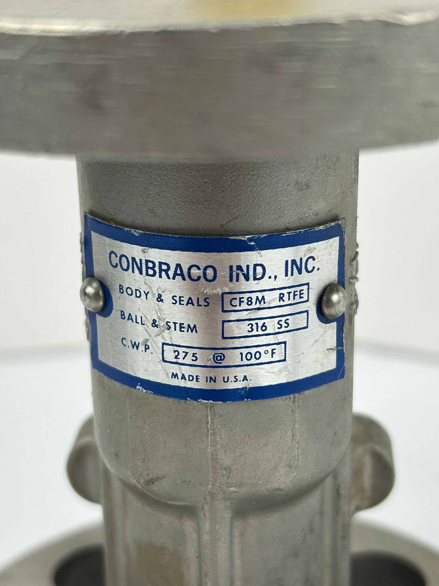 Conbraco Apollo CF8M RTFE Flange Valve 1/2" 150 316SS 275PSI with Handle
