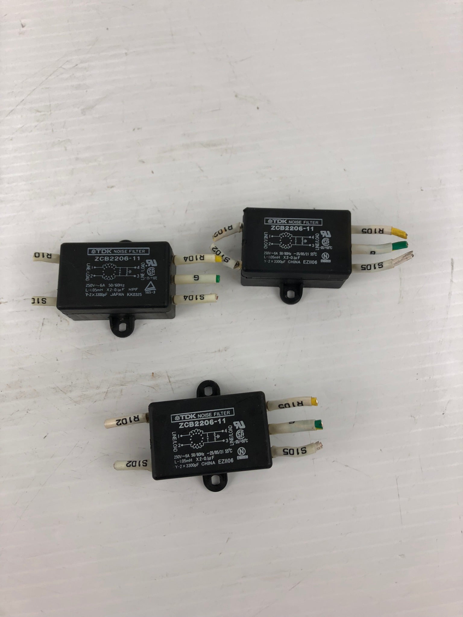 TDK ZCB2206-11 Noise Filter - Lot of 3