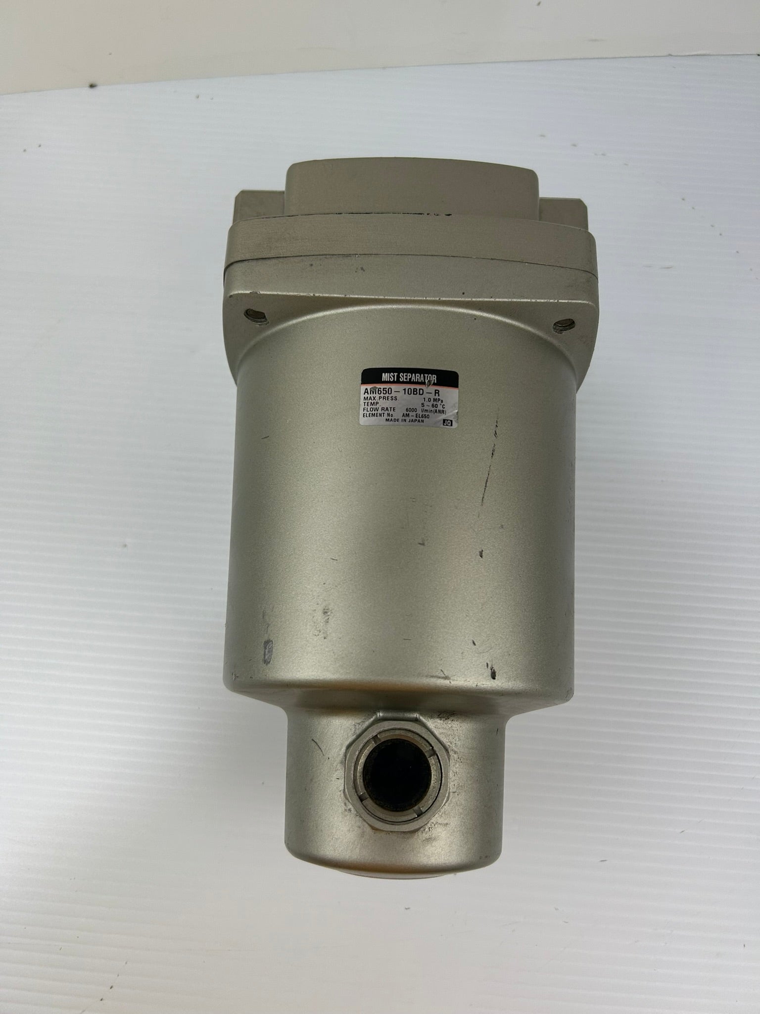 SMC AM650-10BD-R Mist Separator Max Press 1.0MPa Temp 5-60 Degree C