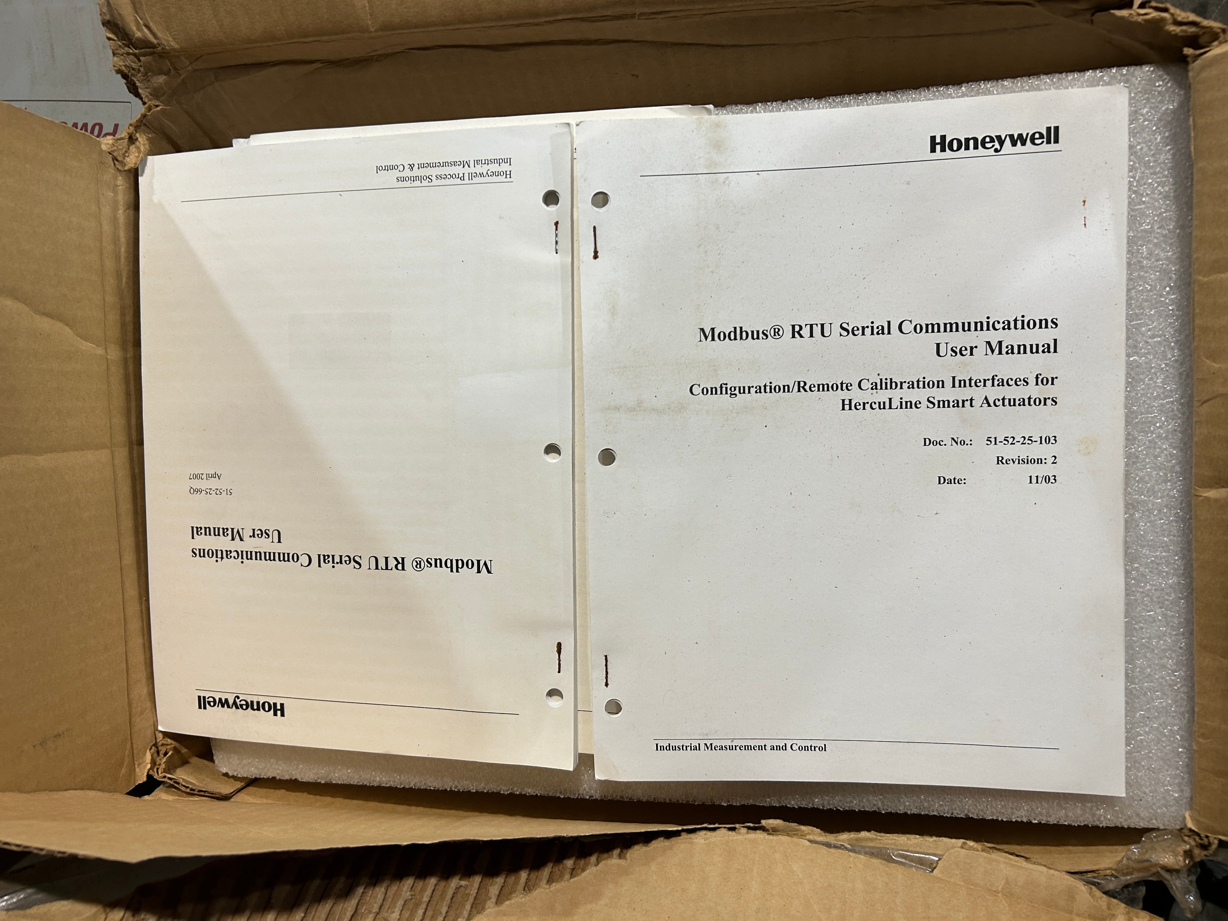 Honeywell 2001-200-150-126-200-20-100000-1-0-00 Modbus RTU