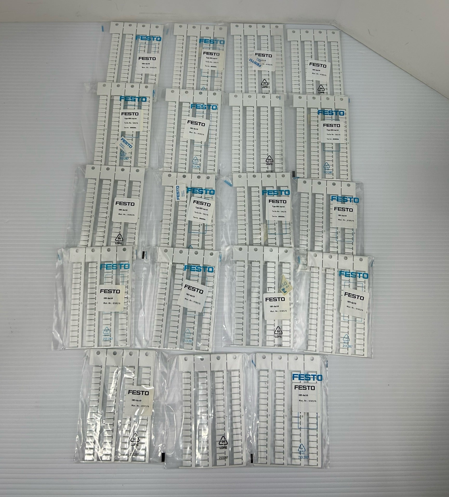 Festo IBS 6X10 Inscription Label 18576 - Lot of 19